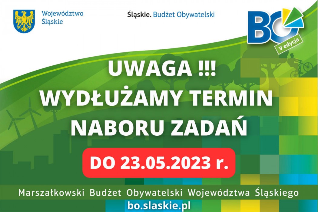 Graf. materiały Urzędu Marszałkowskiego Województwa Śląskiego Grafika informująca o nowym terminie