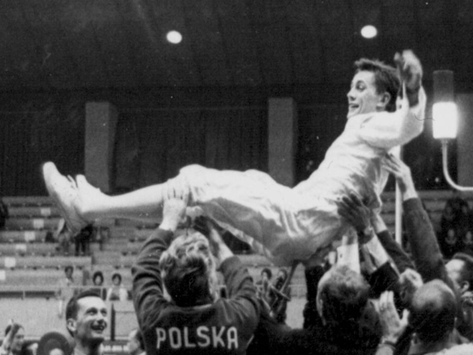 Fot. materiały piast.gliwice.pl Egon Franke po wygranej na Igrzyskach Olimpijskich w Tokio