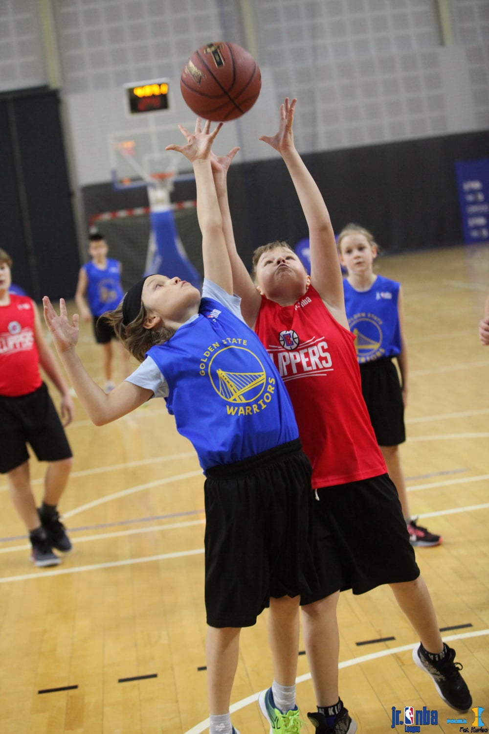Fot. GTK Gliwice Najmłodsza drużyna "Golden State Warriors" w rozgrywkach Junior NBA