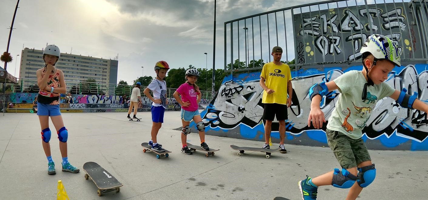 Fot. materiały Stowarzyszenia Extreme City zajęcia w skateparku