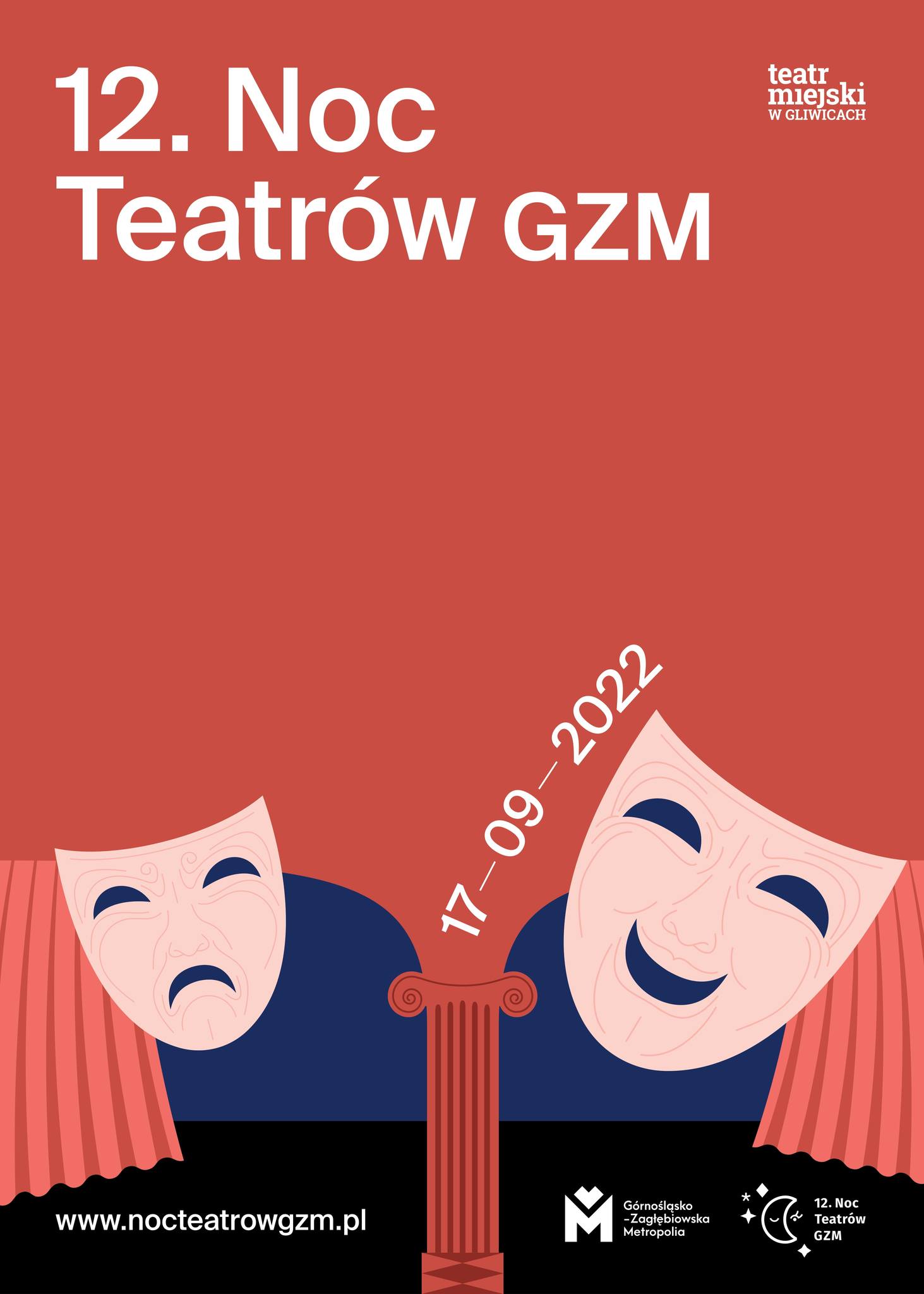fot. materiały organizatora plakat promujący Noc Teatrów GZM