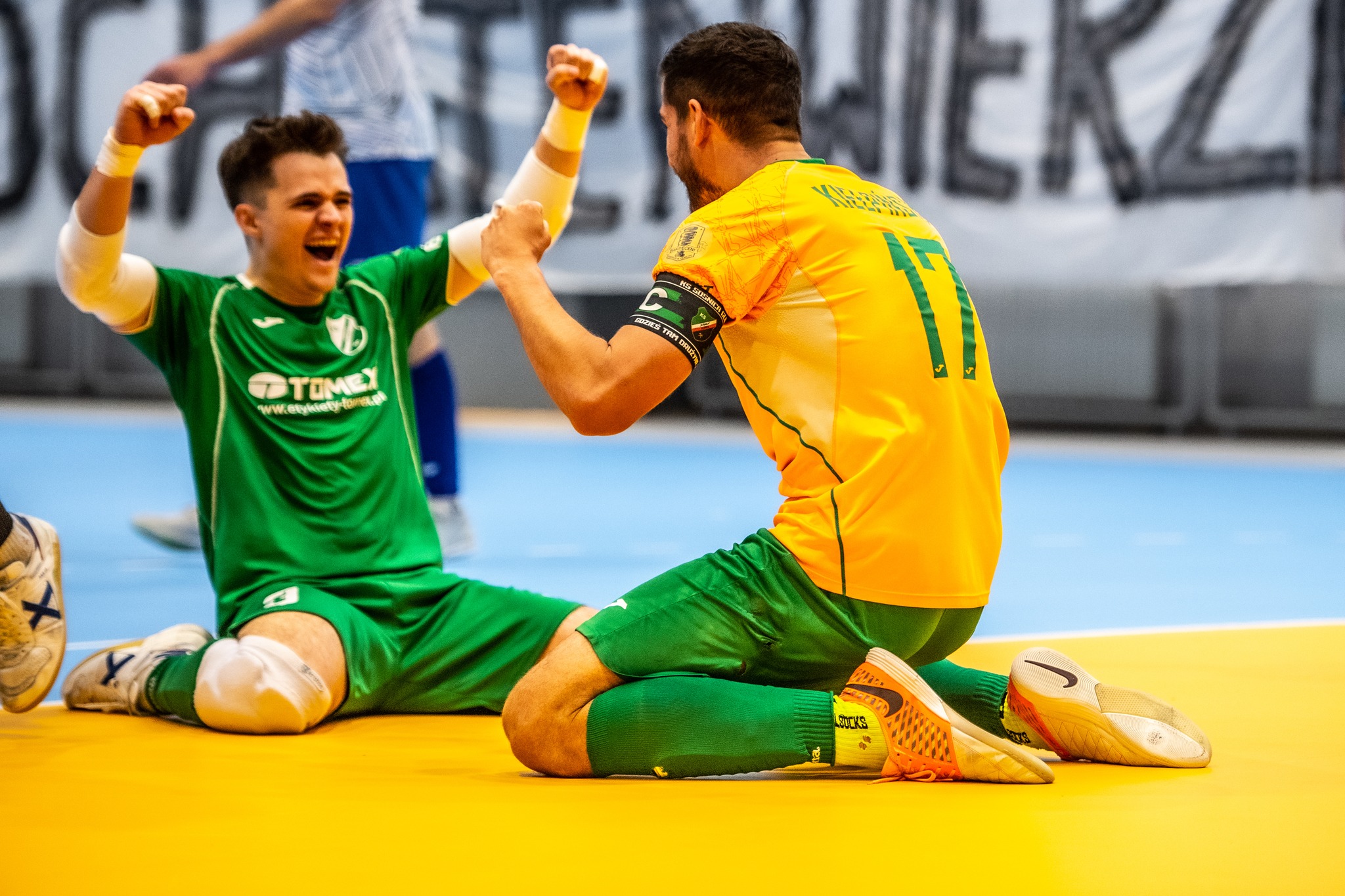 Fot. K. Kuroń/ KS Sośnica Gliwice Zawodnicy cieszący się z wygranej