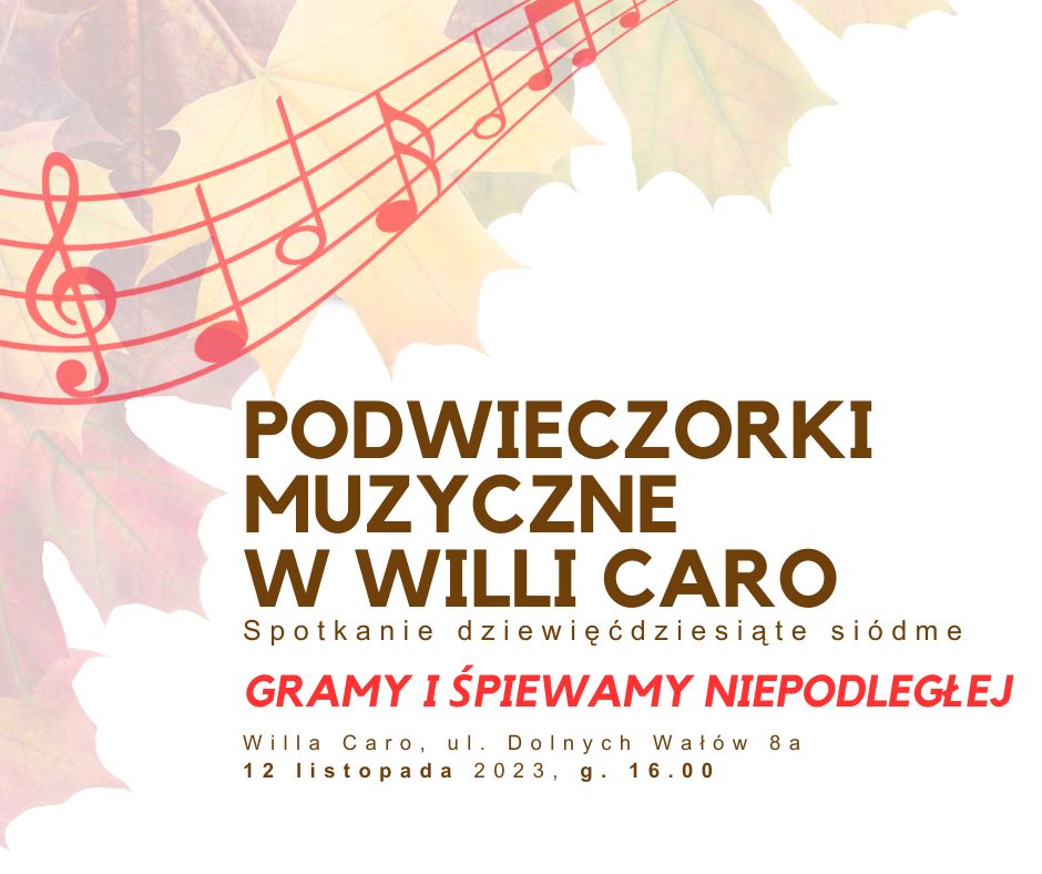 Fot. materiały organizatora Grafika promująca koncert 12 listopada