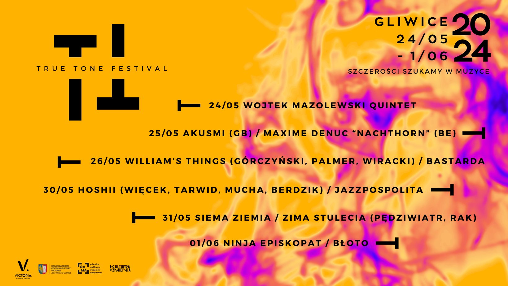 Fot. materiały organizatora Baner z wypisanym programem festiwalu