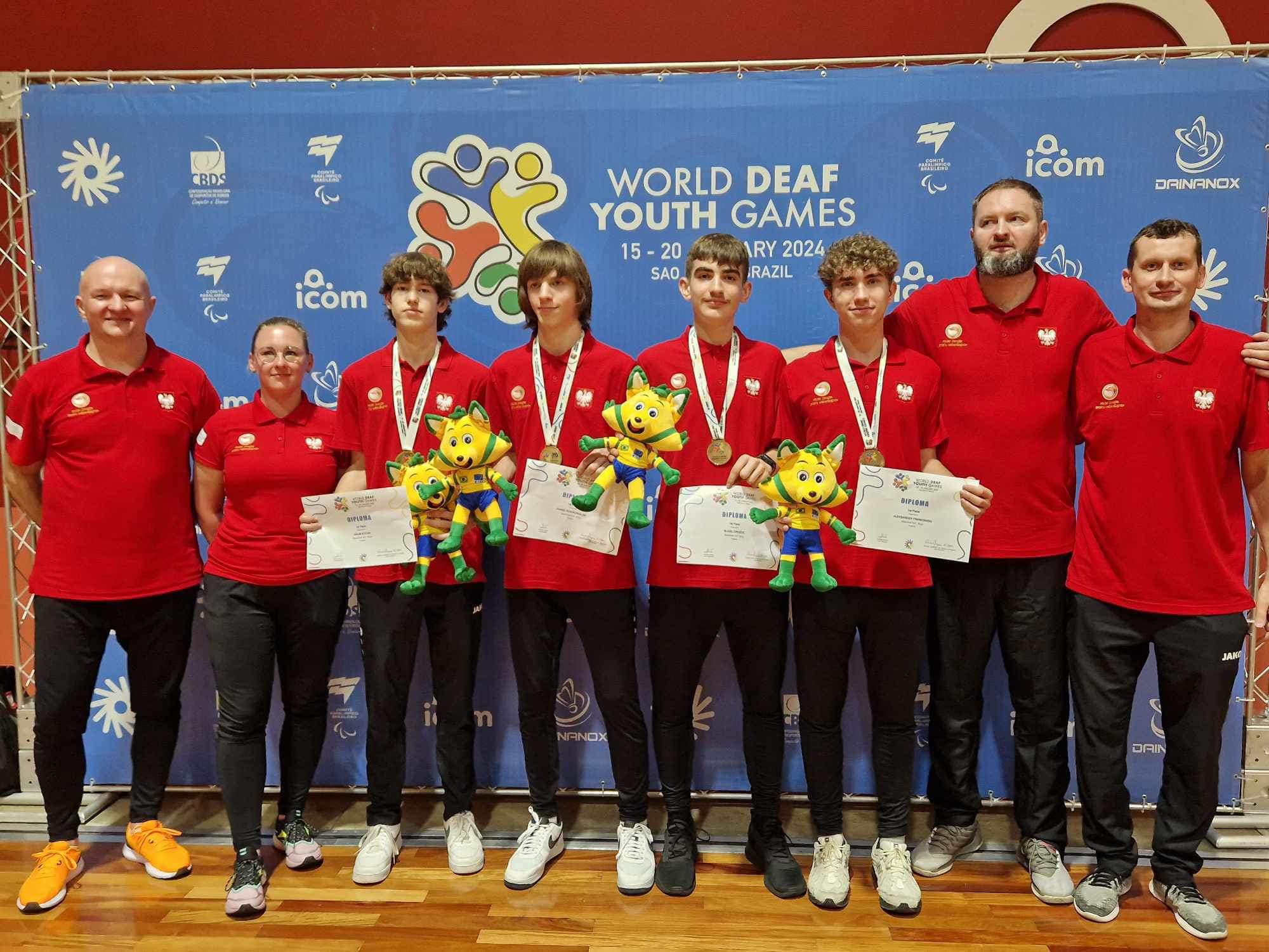 Fot. Stowarzyszenie Sportowe Niesłyszących MIG/Facebook Reprezentacja Polski w koszykówce 3x3