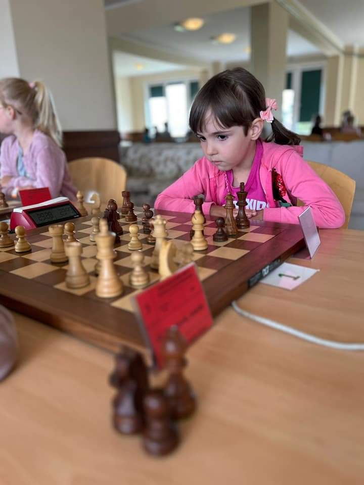 Maryna podczas zawodów. Fot. materiały Akademii Szachowej Gliwice Maryna podczas zawodów