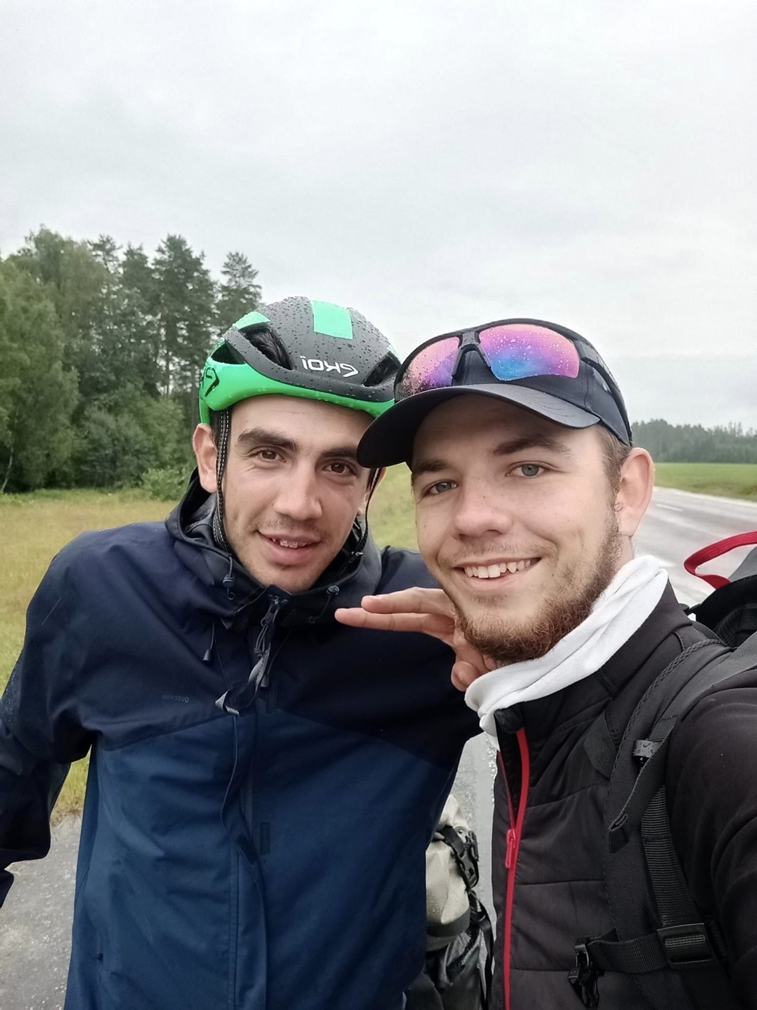 Fot. archiwum M.Bradela Bradel z rowerzystą