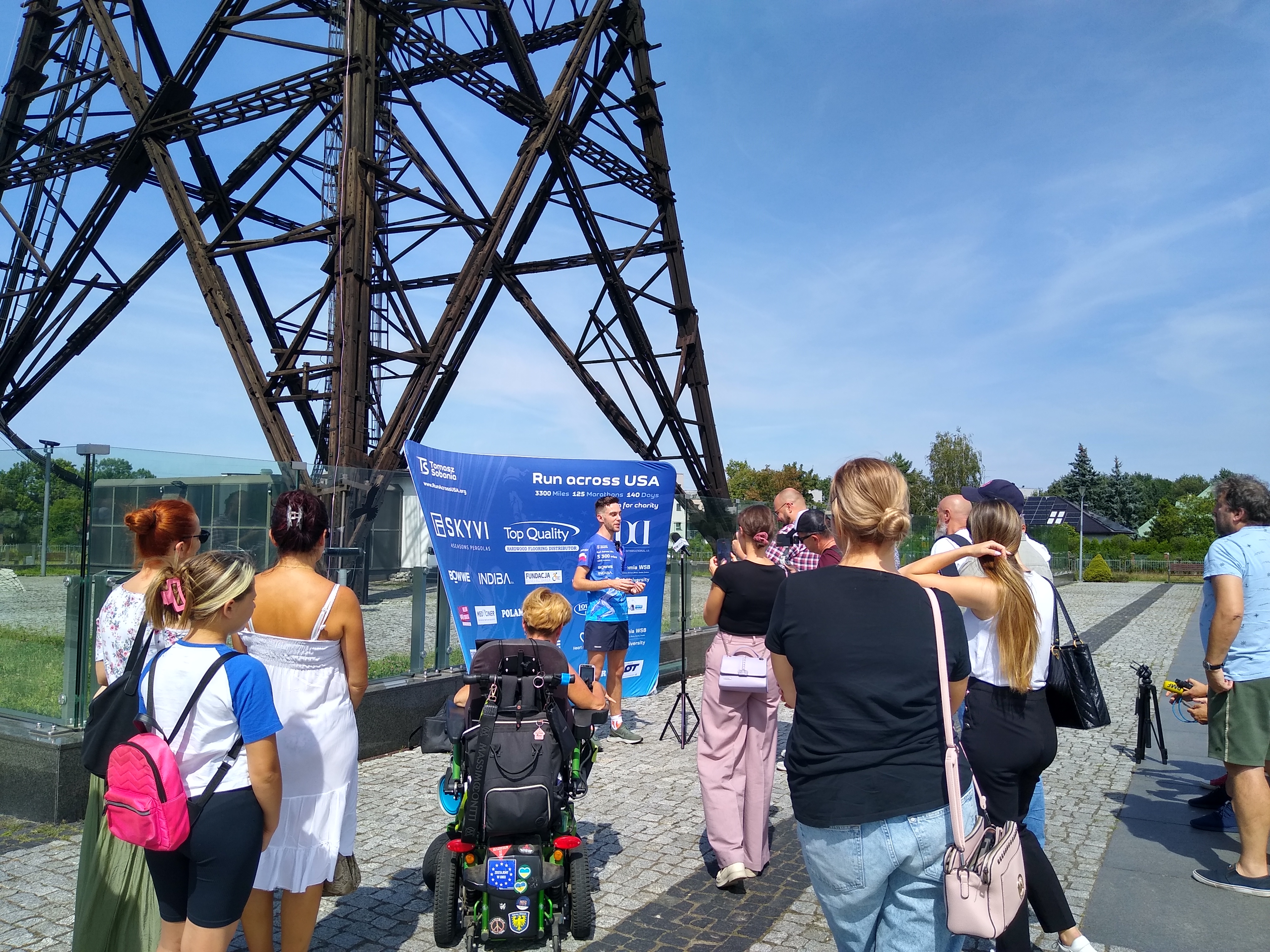 Briefing prasowy Tomka Sobani na dzień przed wylotem do Stanów Zjednoczonych. Fot. M. Foltyn/UM Gliwice Tomek i dziennikarze