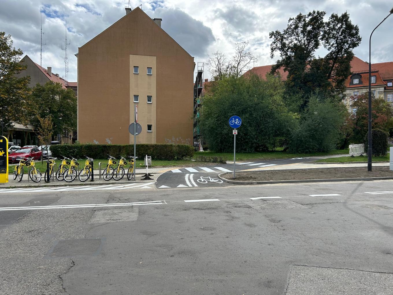 Fot. materiały ZDM w Gliwicach dom i trasa rowerowa, stacja rowerowa