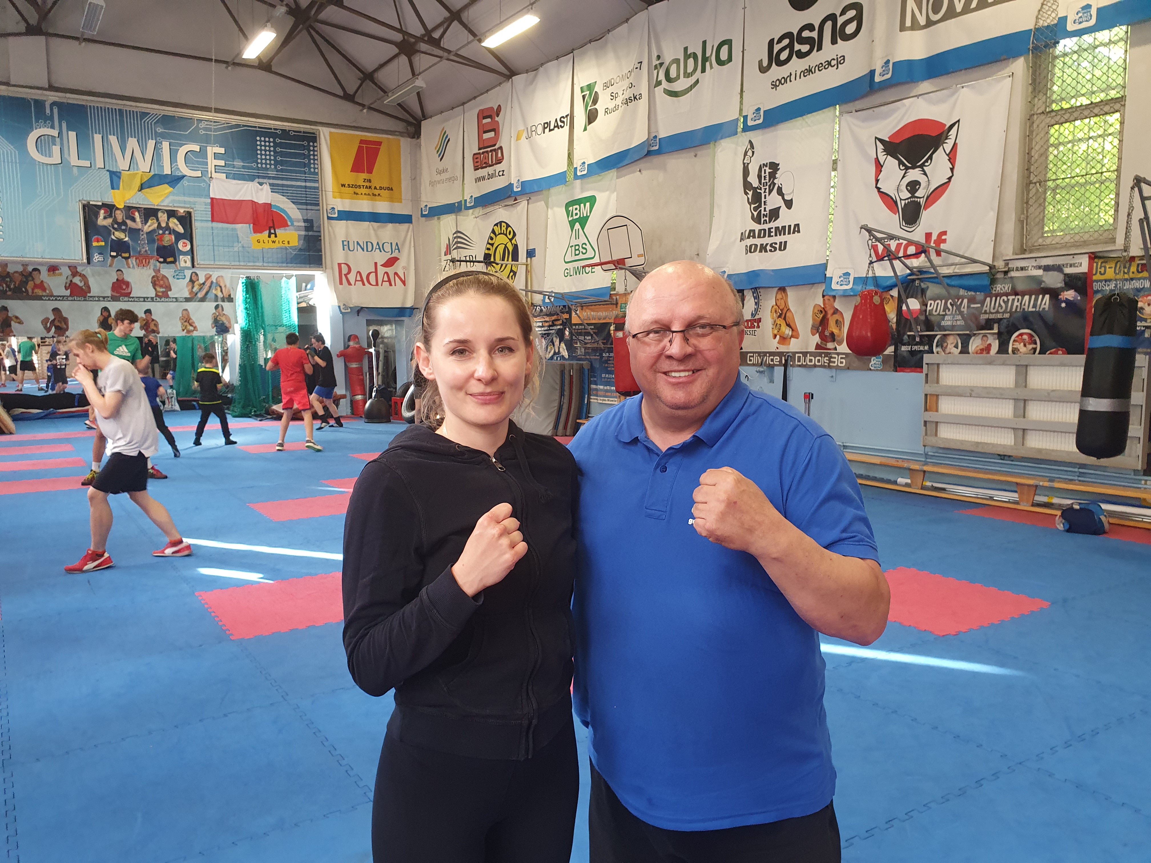 Fot. materiały piast.gliwice.pl Anna Olczak z Henrykiem Wilkiem