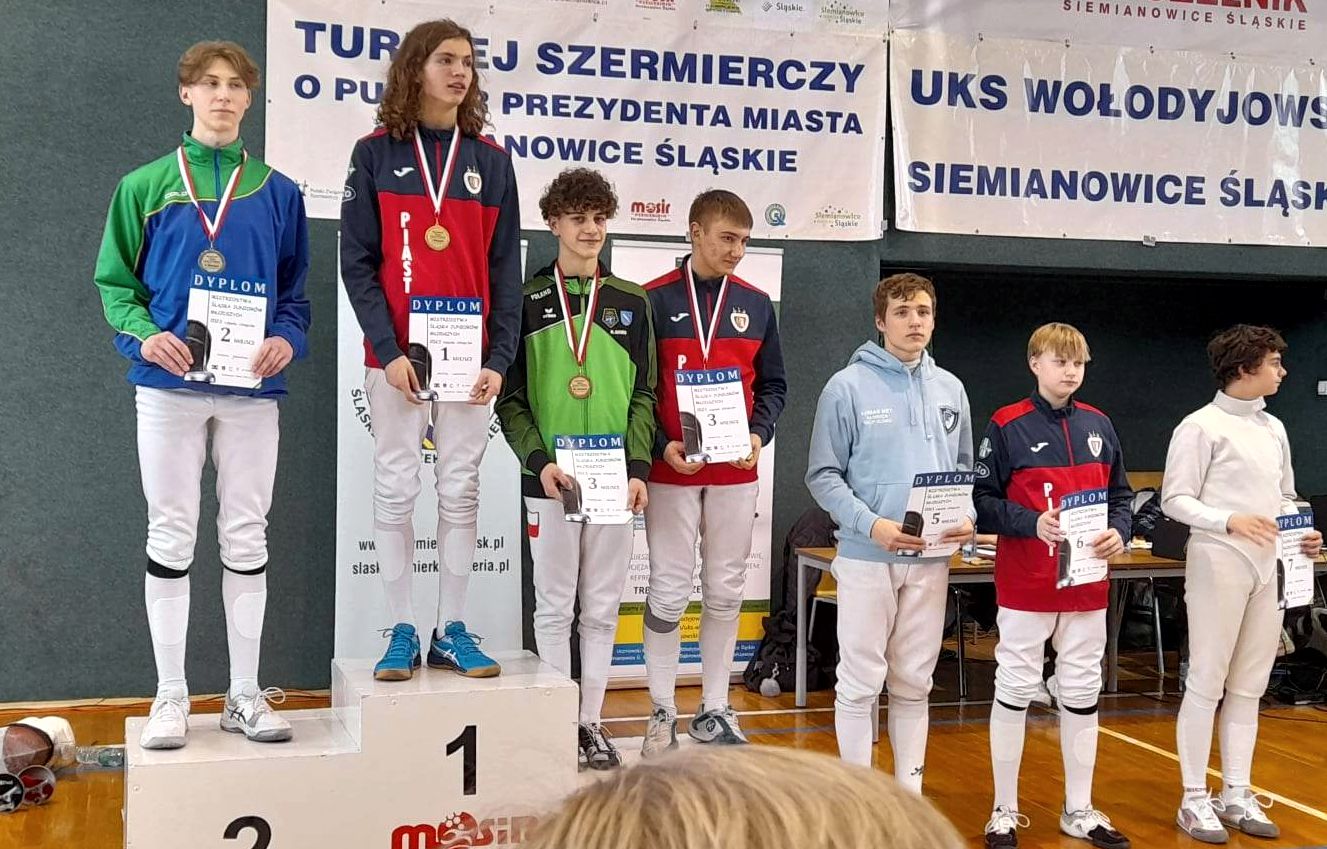 Fot. materiały piast.gliwice.pl Błażej Kurowski – mistrzem Śląska kadetów, Seweryn Gusta – 3 miejsce