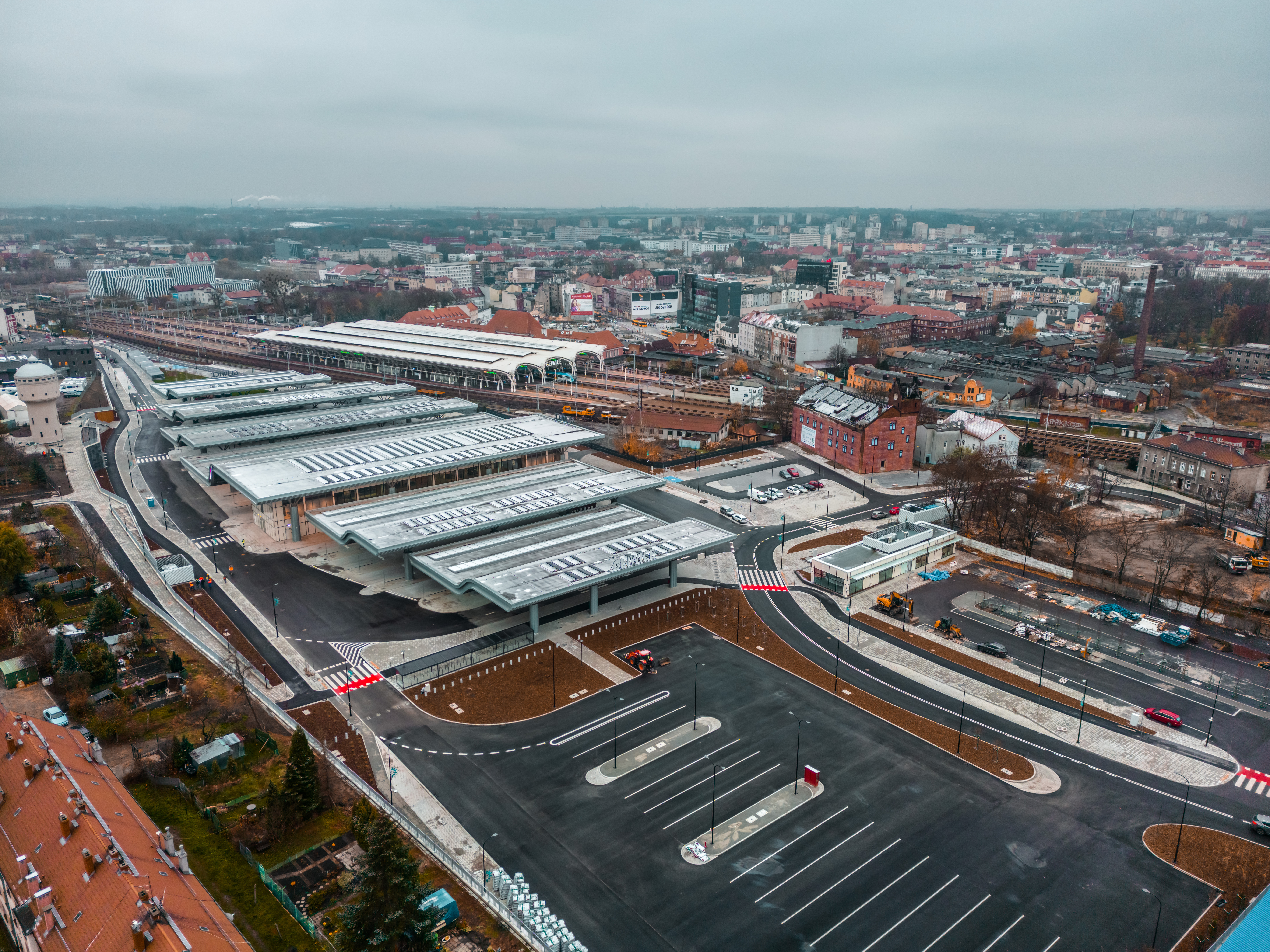 fot. Mosquidron / UM w Gliwicach Centrum Przesiadkowe z lotu ptaka