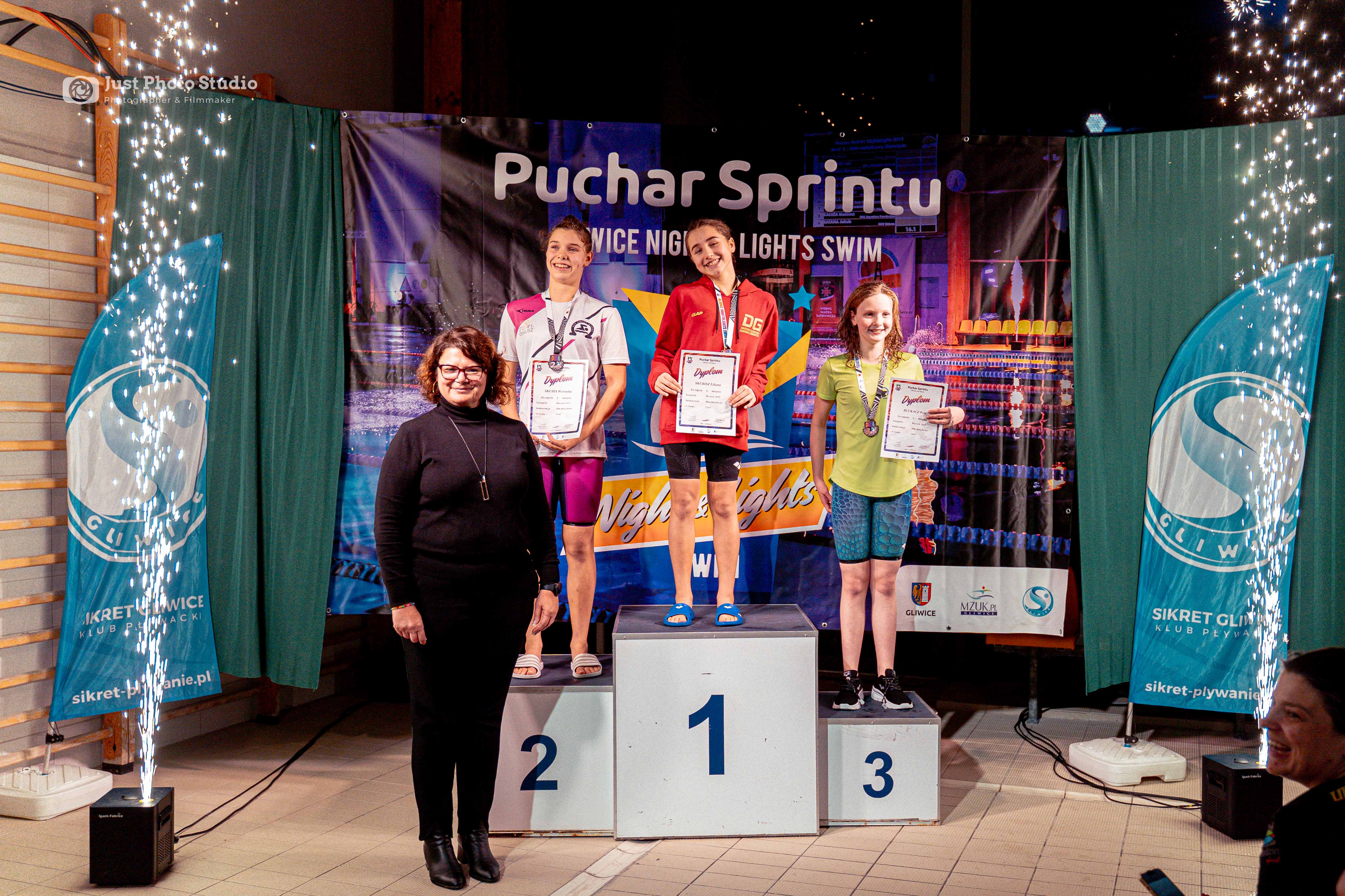 Fot. Ł. Woźniak/ "Sikret" Gliwice Zawodnicy na podium