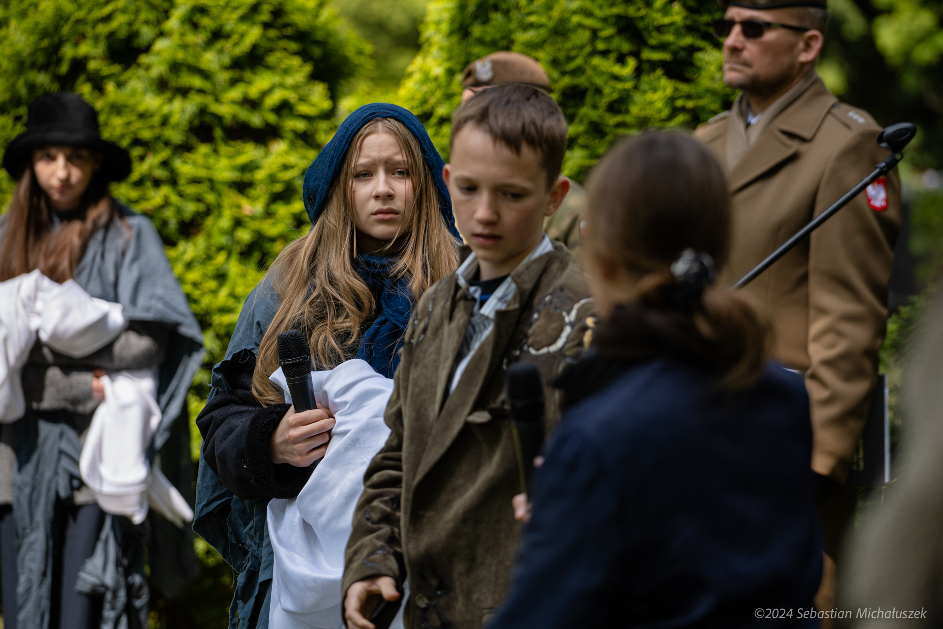 Fot. S. Michałuszek Uczniowie odgrywający scenkę