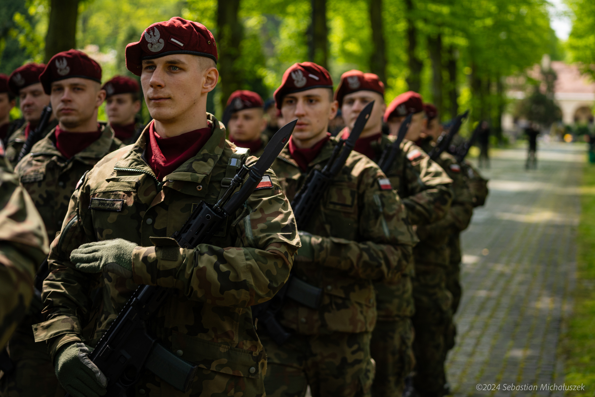 Fot. S. Michałuszek Maszerujący żołnierze