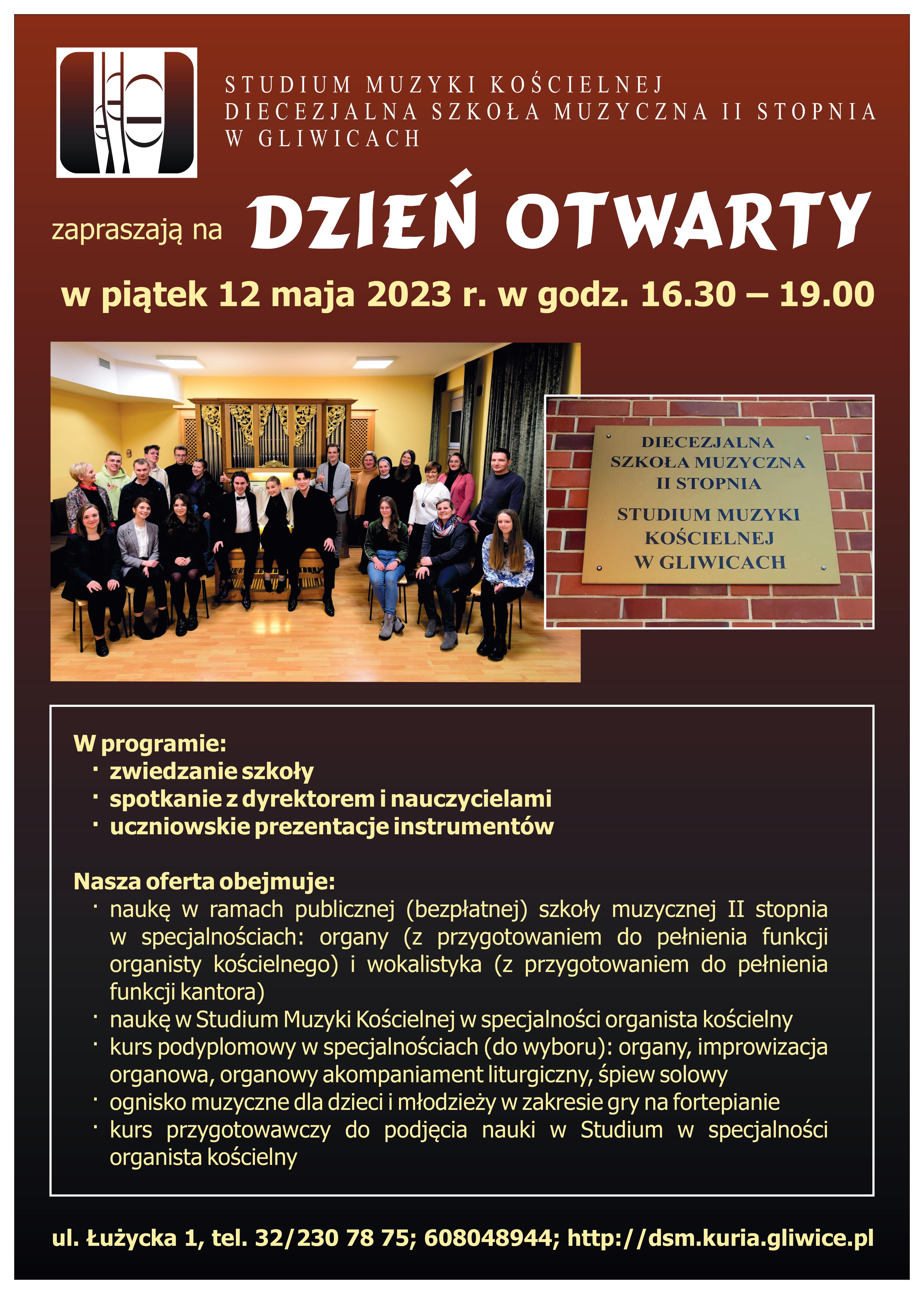Graf. materiały DSM II st. w Gliwicach Plakat promujący wydarzenie