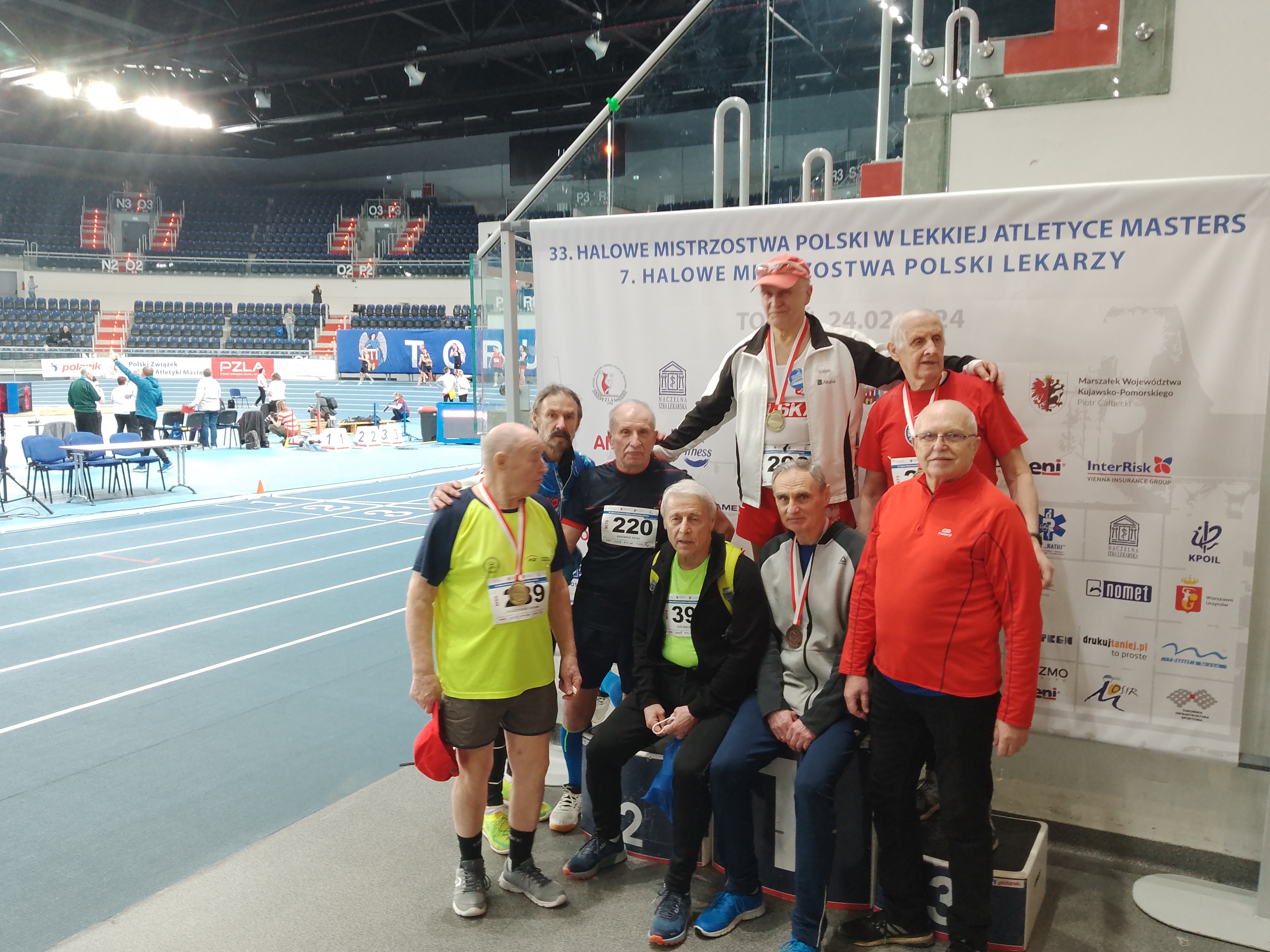 Fot. L. Gamracy Reprezentanci Gliwic na Mistrzostwach Polski Masters w lekkiej atletyce
