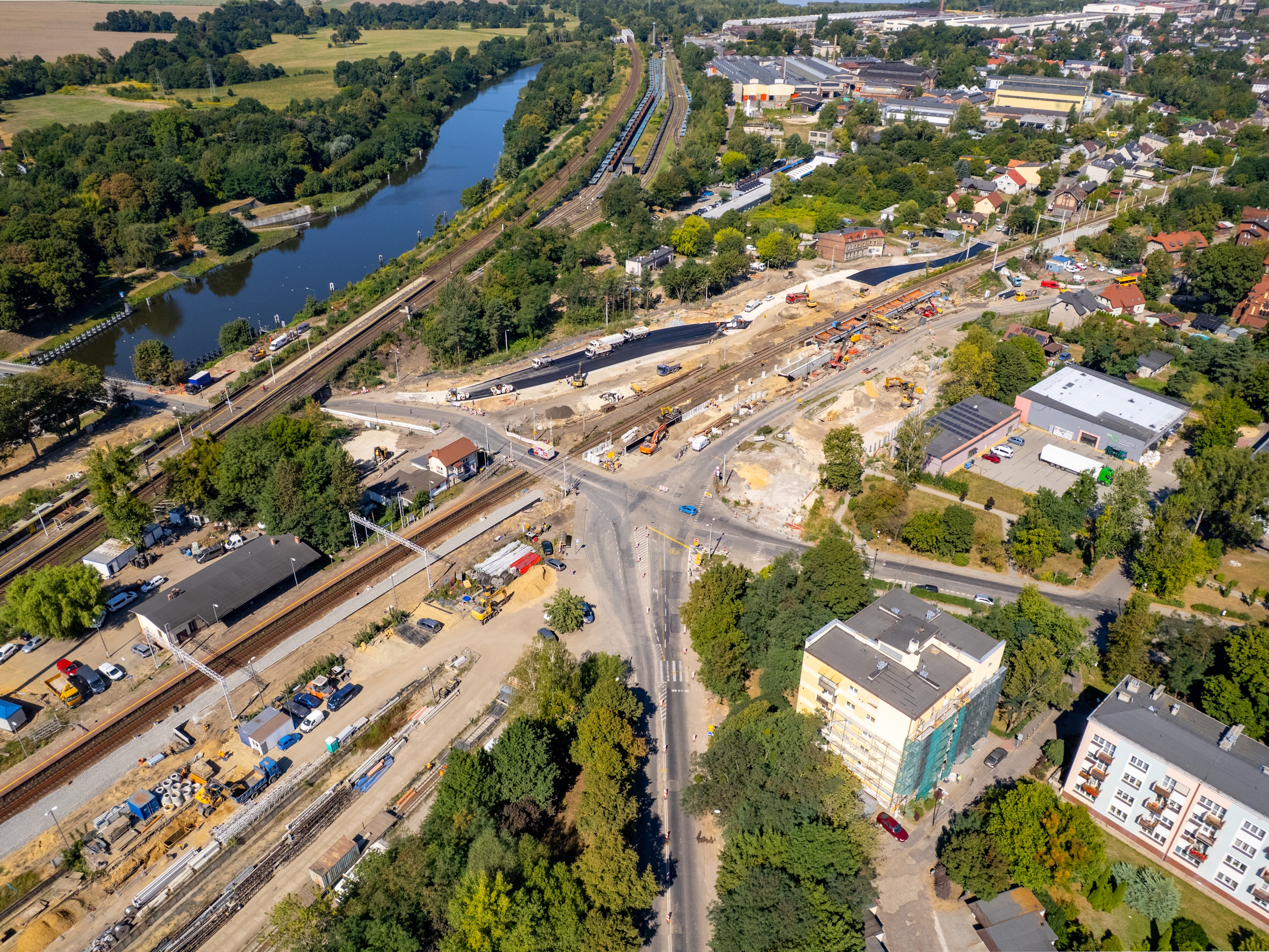 fot. F. Zobawa/UM Gliwice Zdjęcie placu robót z góry