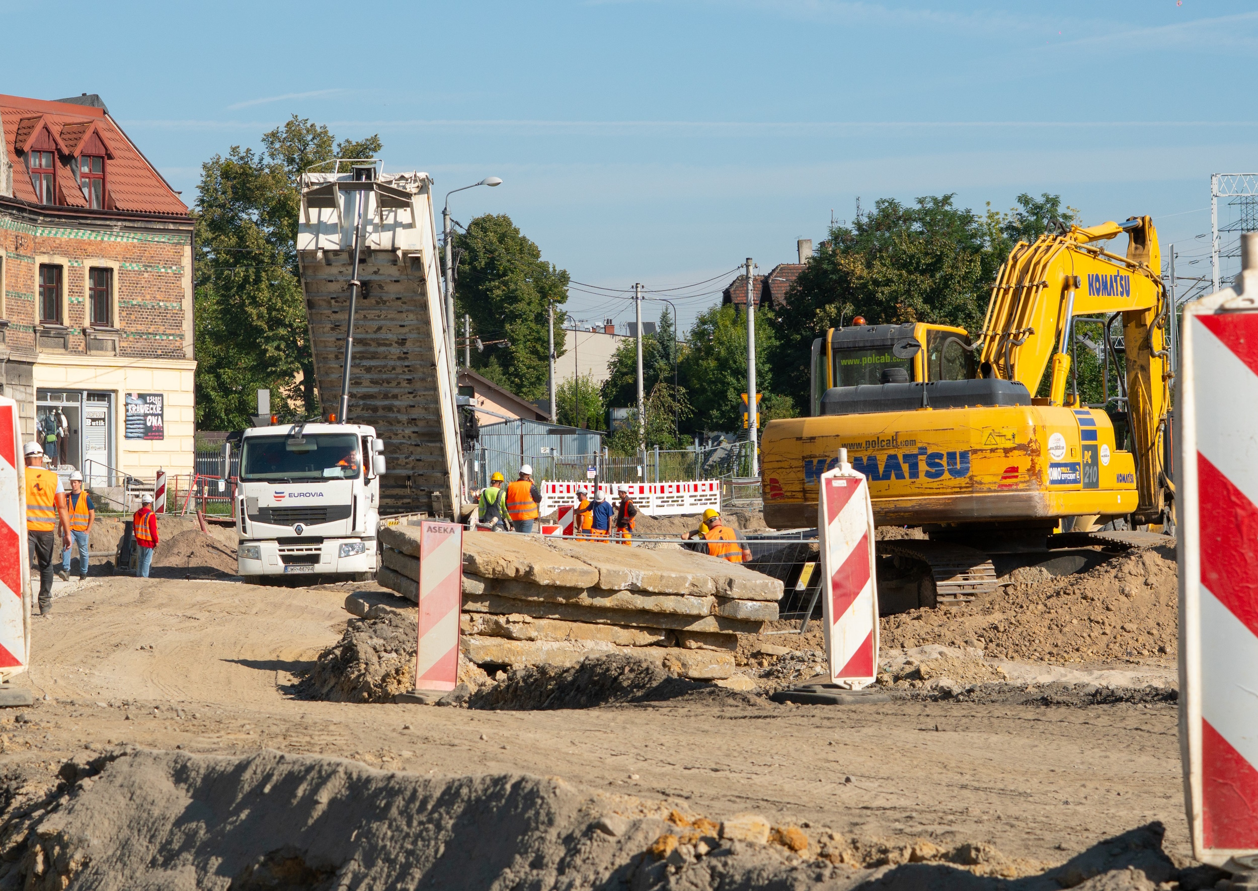 fot. F. Zobawa/UM Gliwice Zdjęcie prac ziemnych