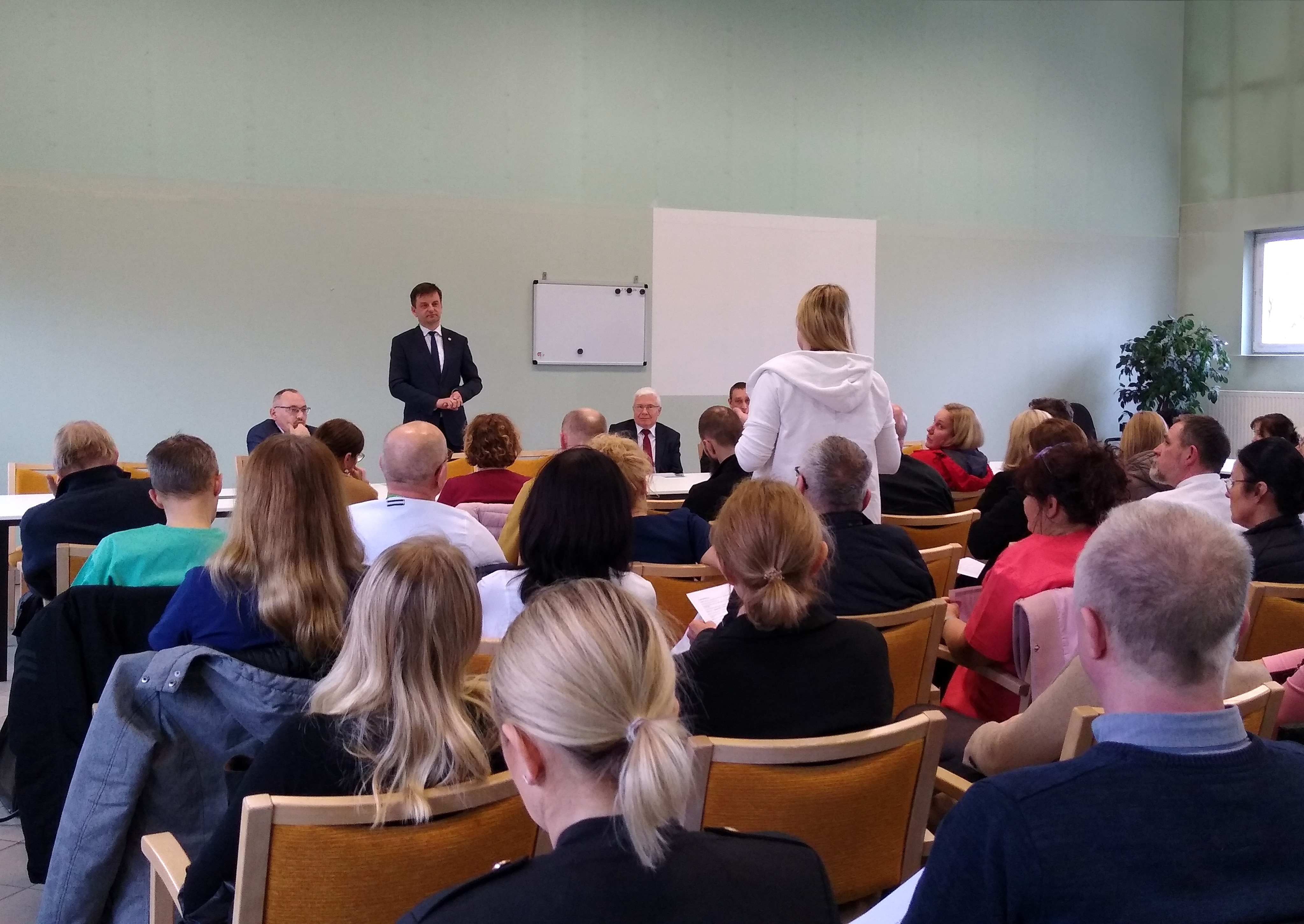 Fot. D.Nita-Garbiec/UM Gliwice pracownicy szpitala na spotkaniu z Prezydentem Gliwic