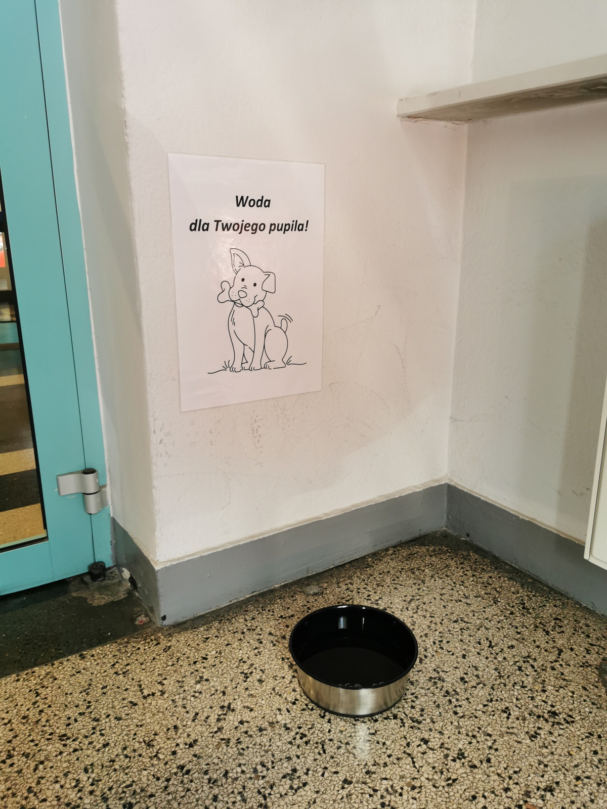 Fot. M. Lipiec/ UM w Gliwicach Miska i tabliczka przy wejściu od strony ul. Wyszyńskiego