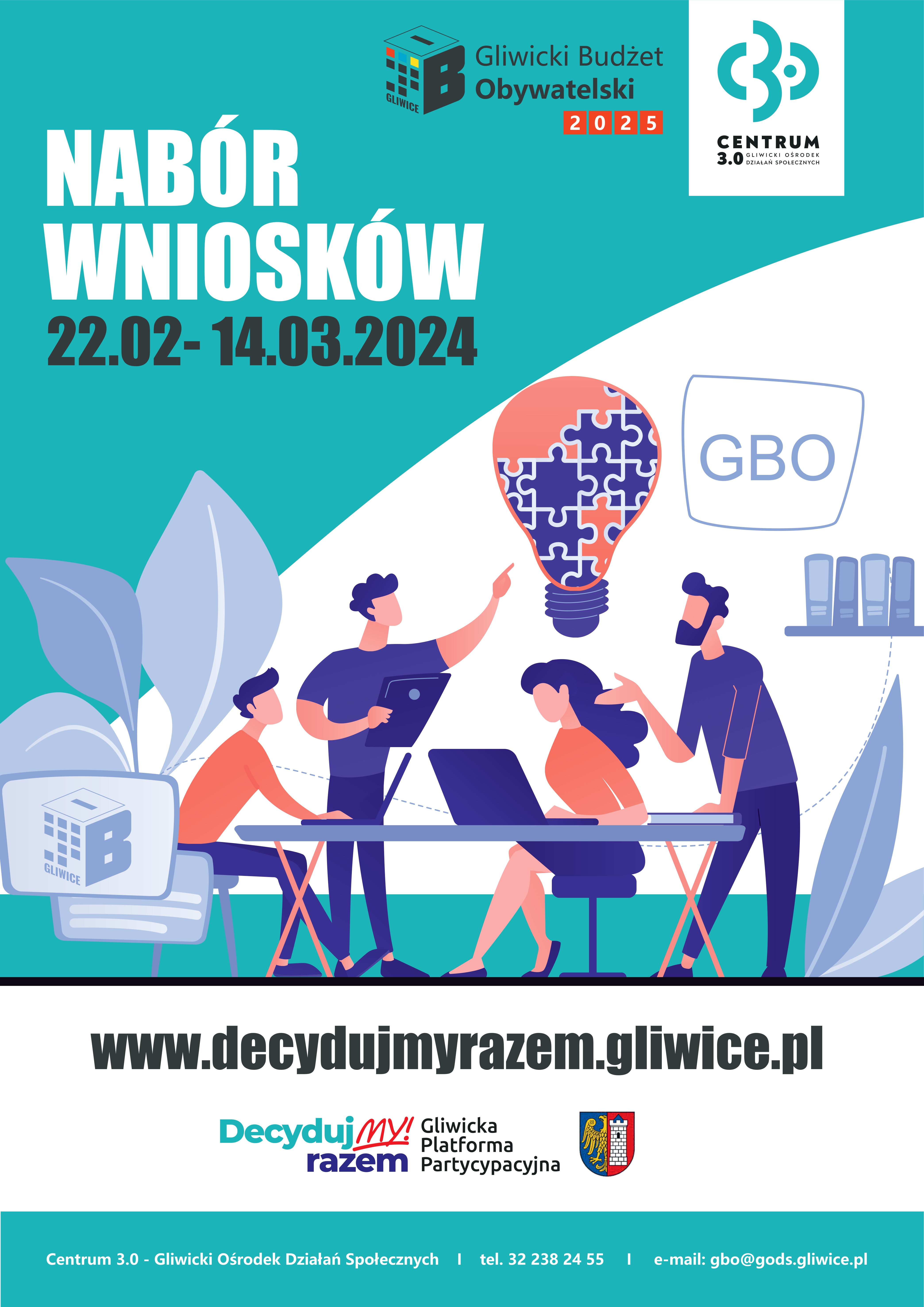 Plakat promujący nabór wniosków