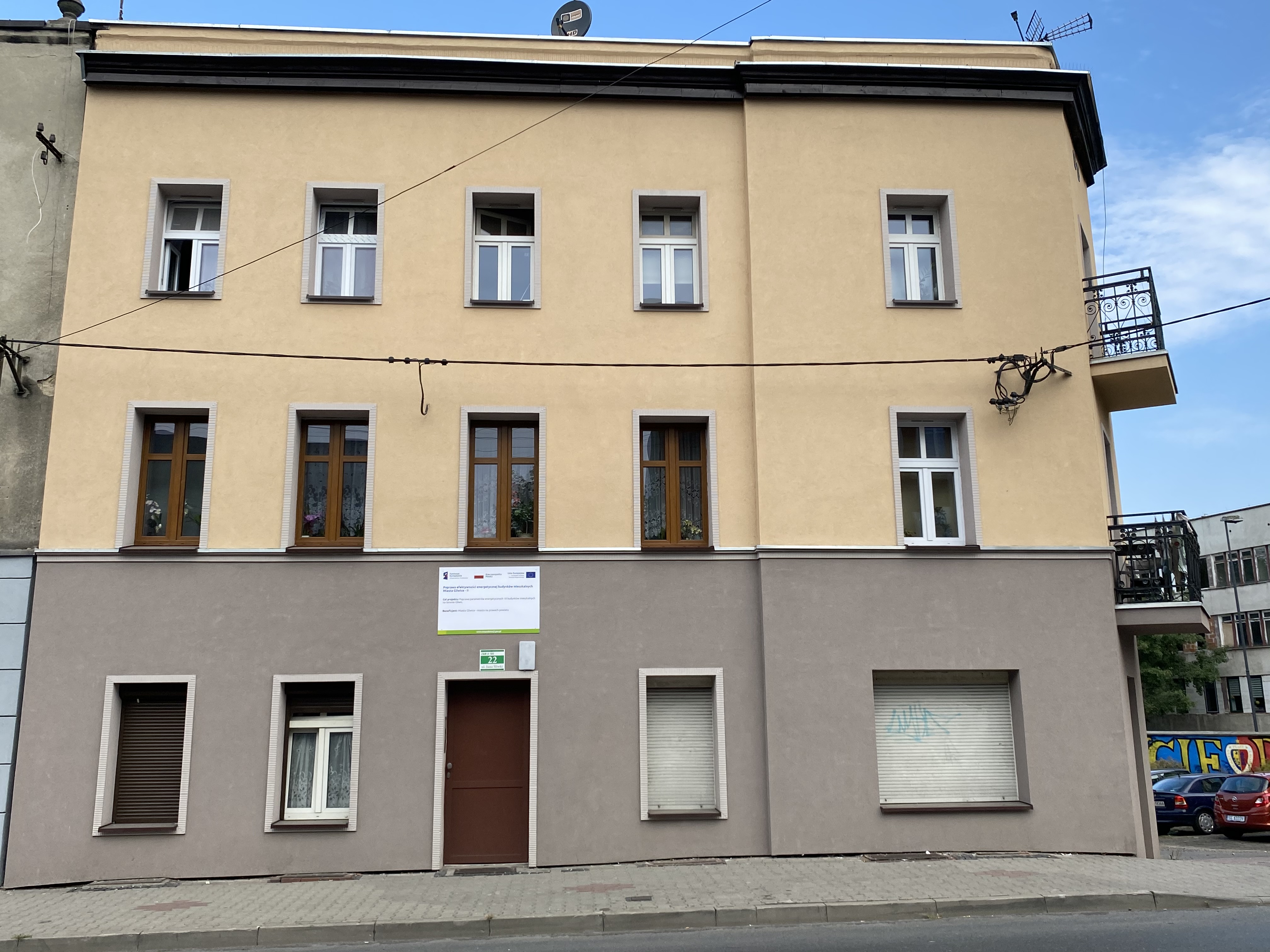 Zmodernizowany budynek miejski przy ul. J. Śliwki 22, fot. ZGM Zmodernizowany budynek miejski przy ul. J. Śliwki 22, fot. ZGM
