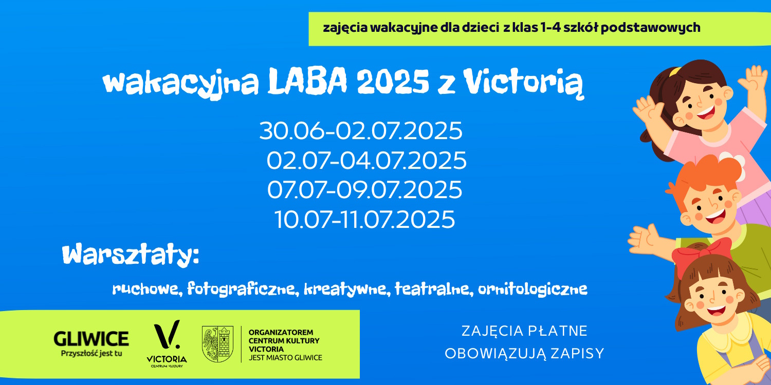 Mat. graf. organizatora Plakat Wakacyjnej LABY z Victorią