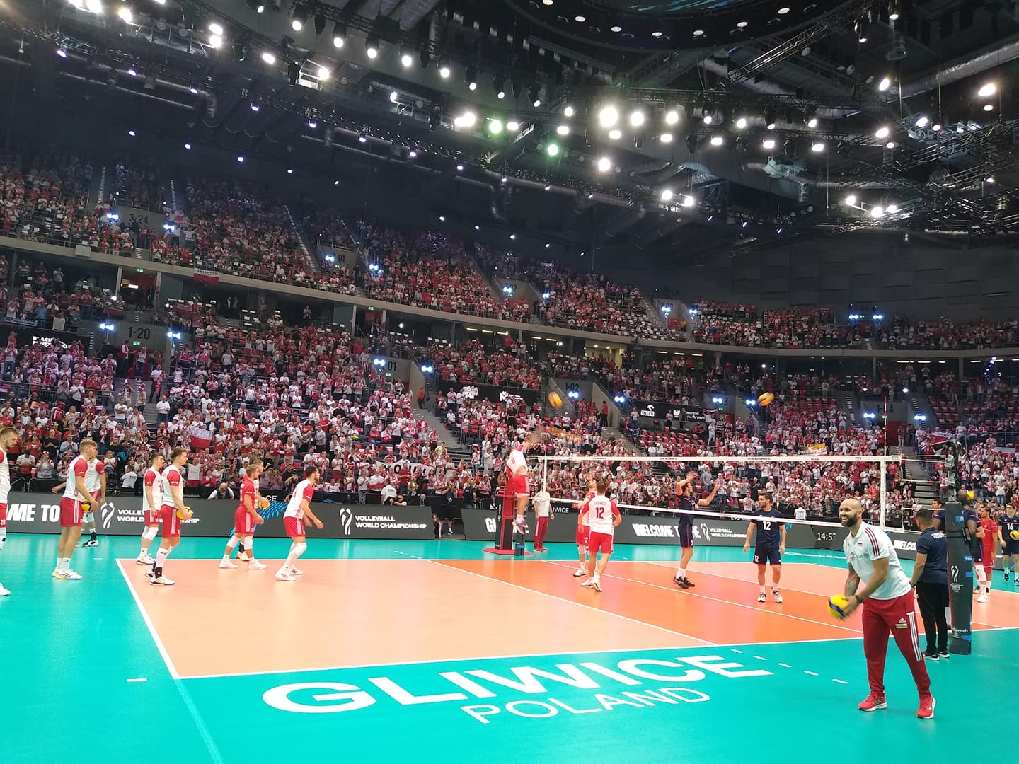fot. P. Sumara / Polska Siatkówka polscy siatkarze na mundialu w Gliwicach