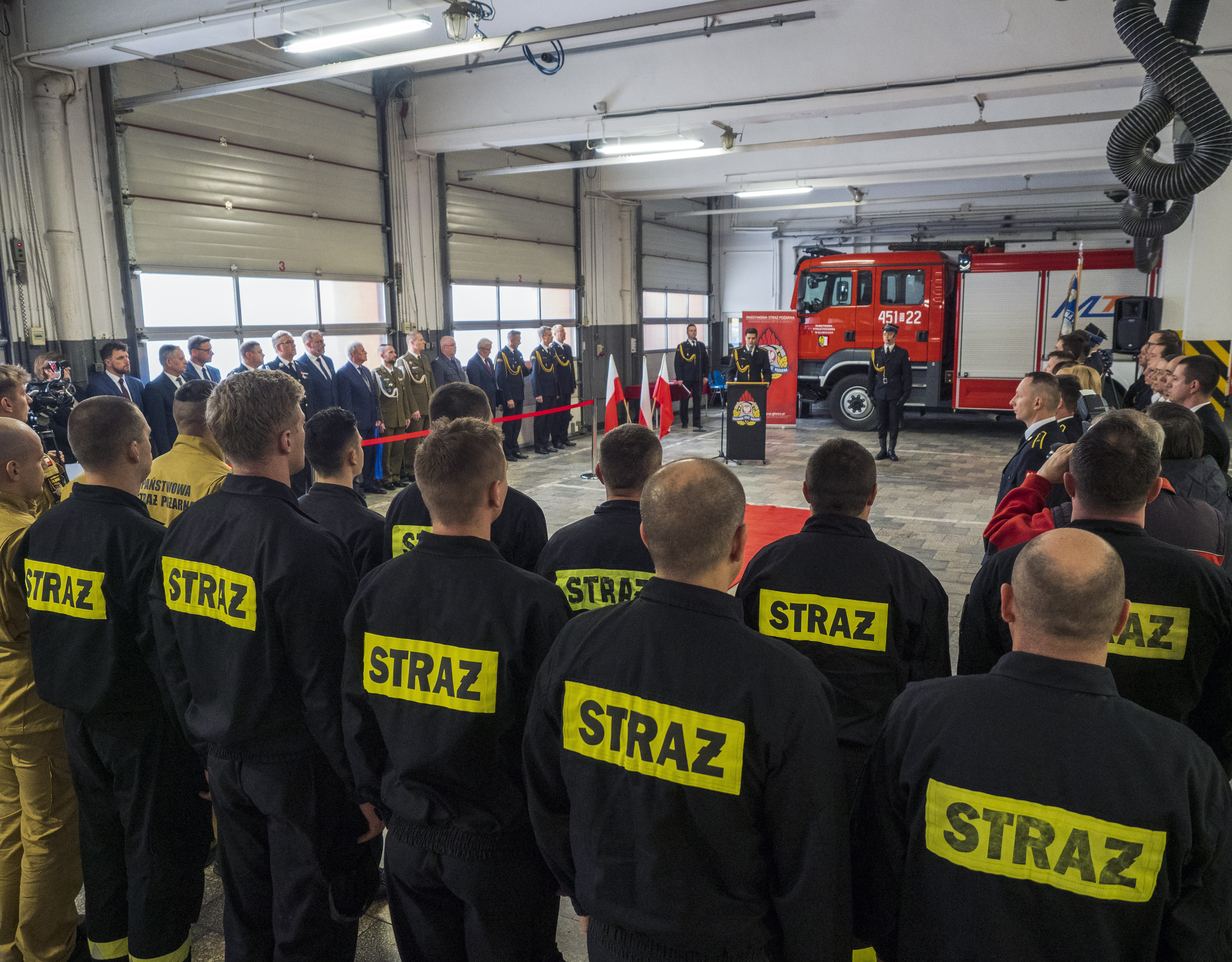 Fot. G. Ożga/ UM w Gliwicach Strażacy zgromadzeni na zbiórce