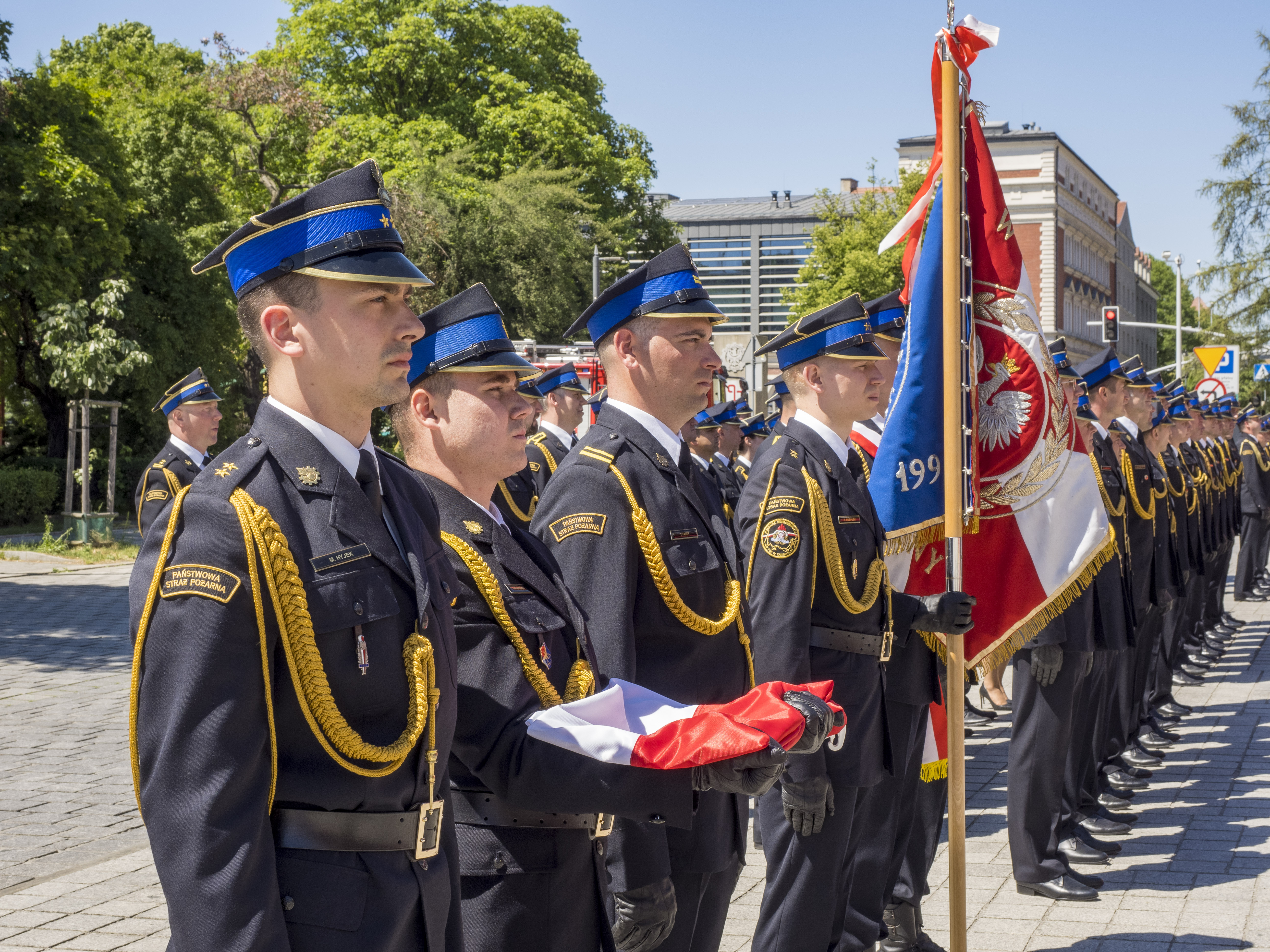 Fot. G.Ożga/UM Gliwice strażacy w mundurach