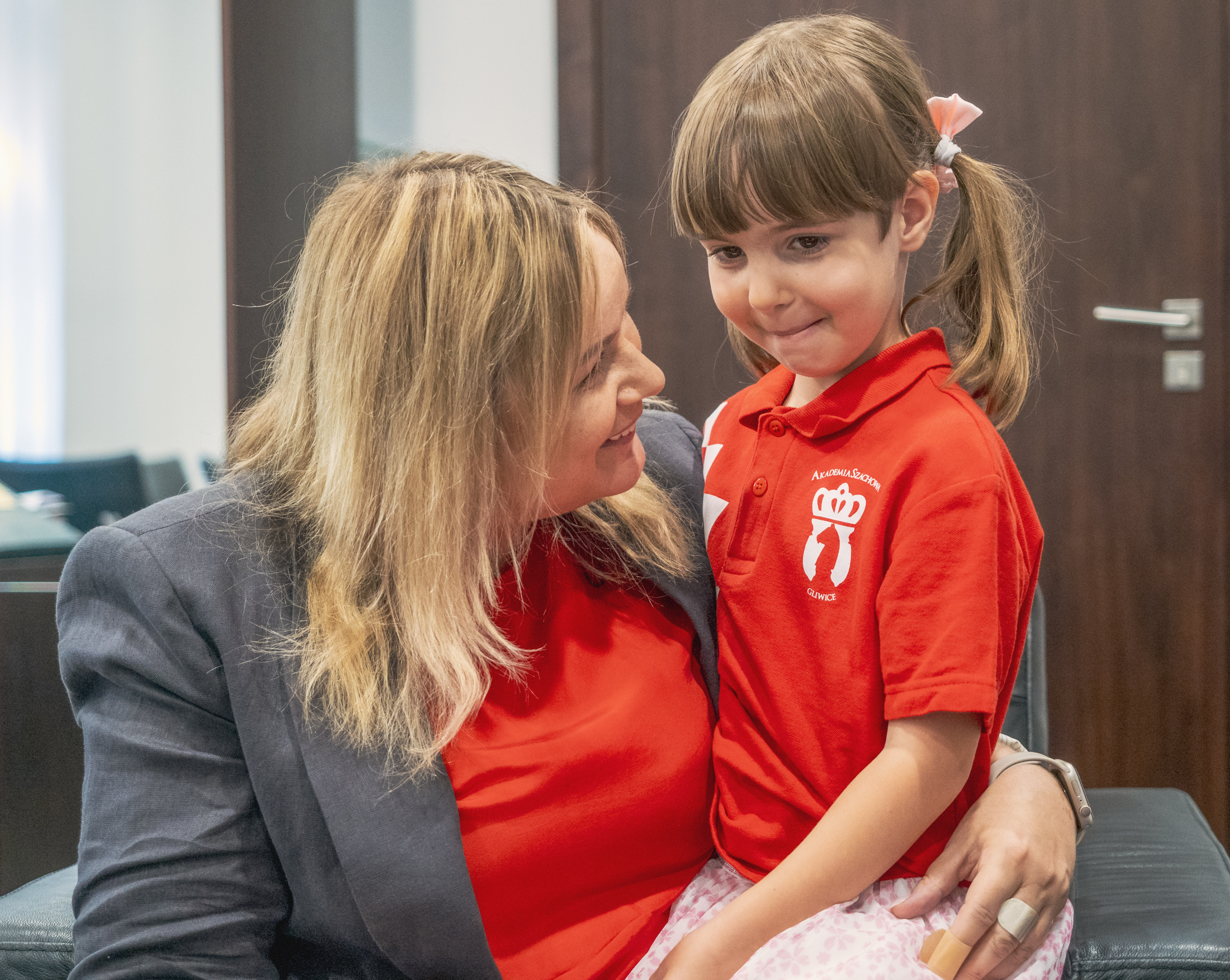 Fot. G.Ożga/UM Gliwice Maryna i prezydent Gliwic Katarzyna Kuczyńska-Budka