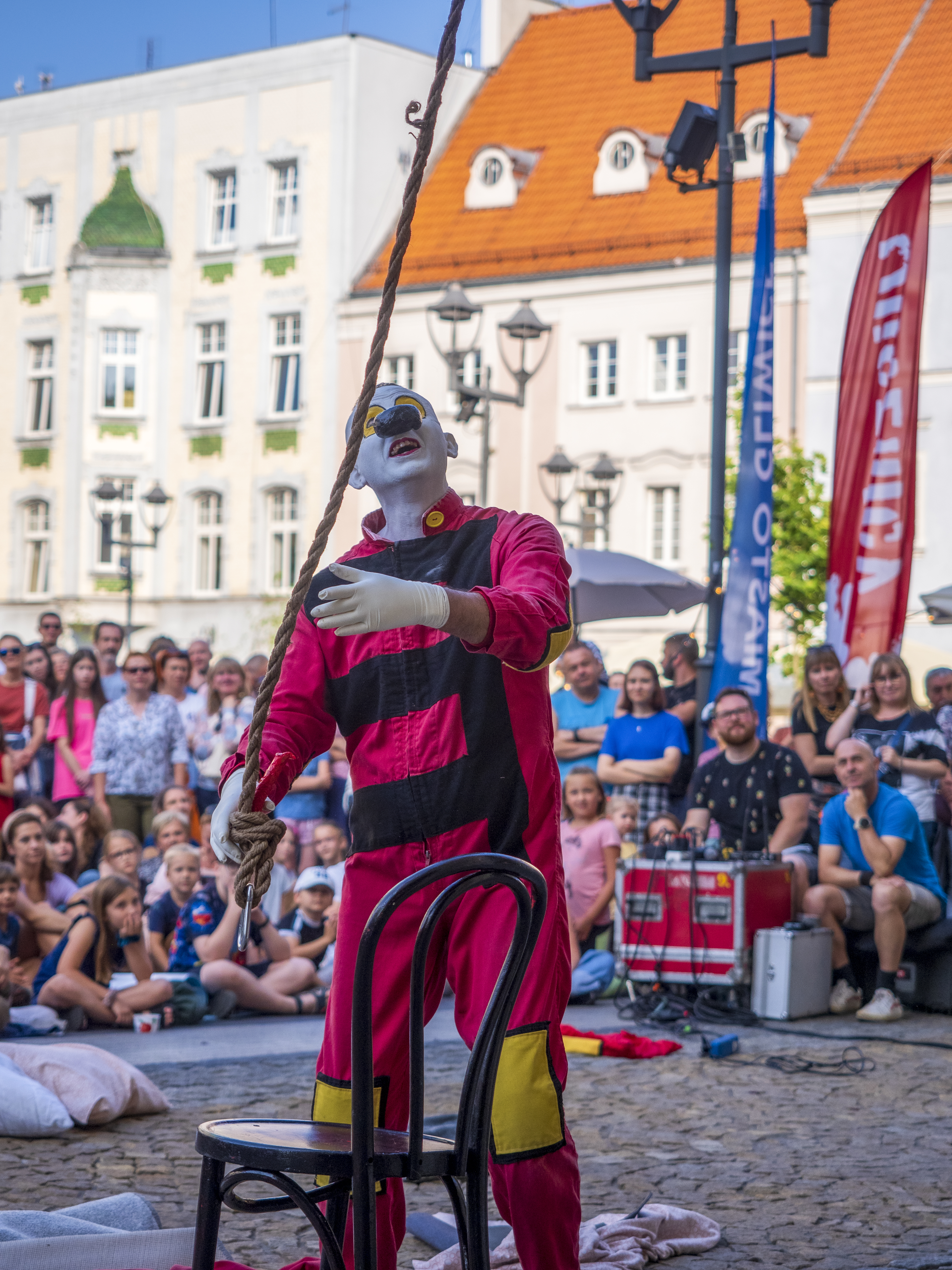 Fot. G.Ożga/UM Gliwice klaun na Rynku