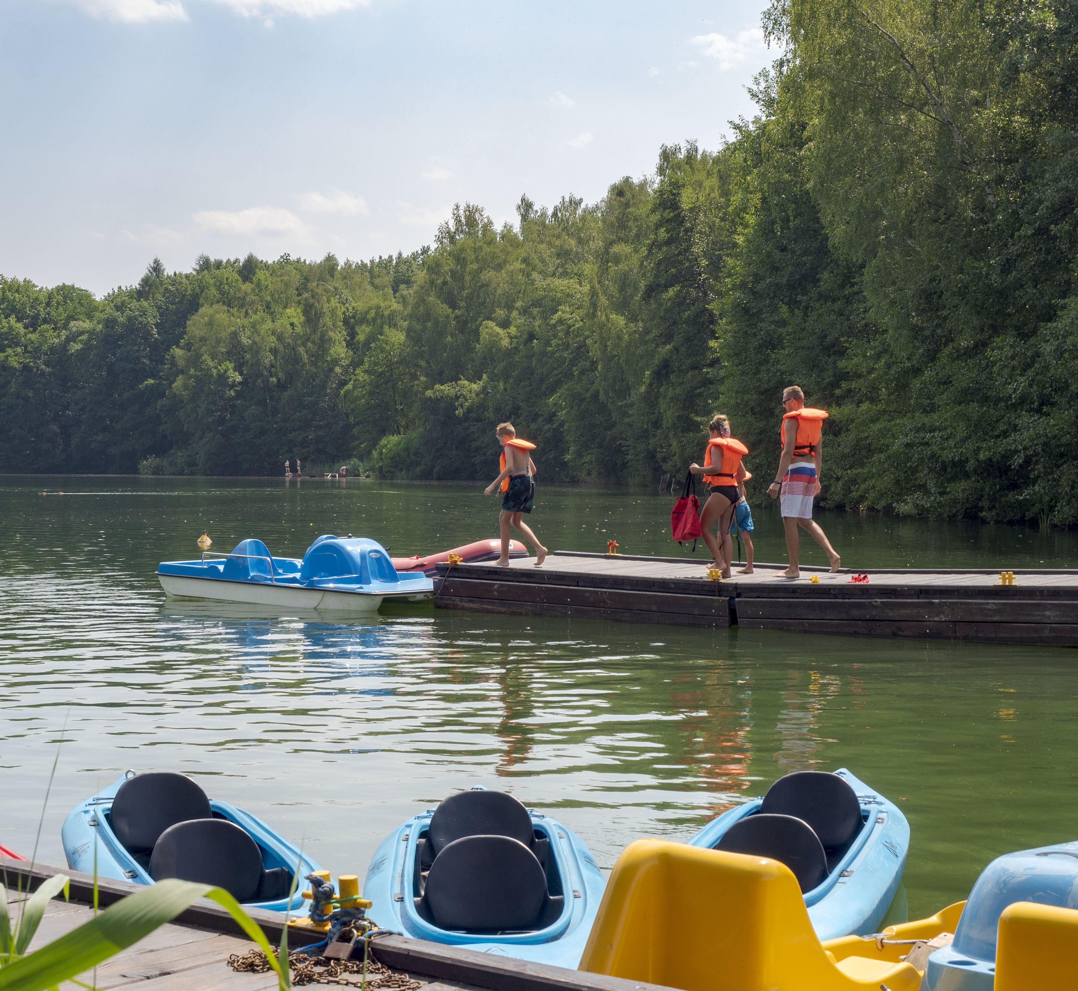 Fot. G.Ożga/UM Gliwice Osoby na przystani