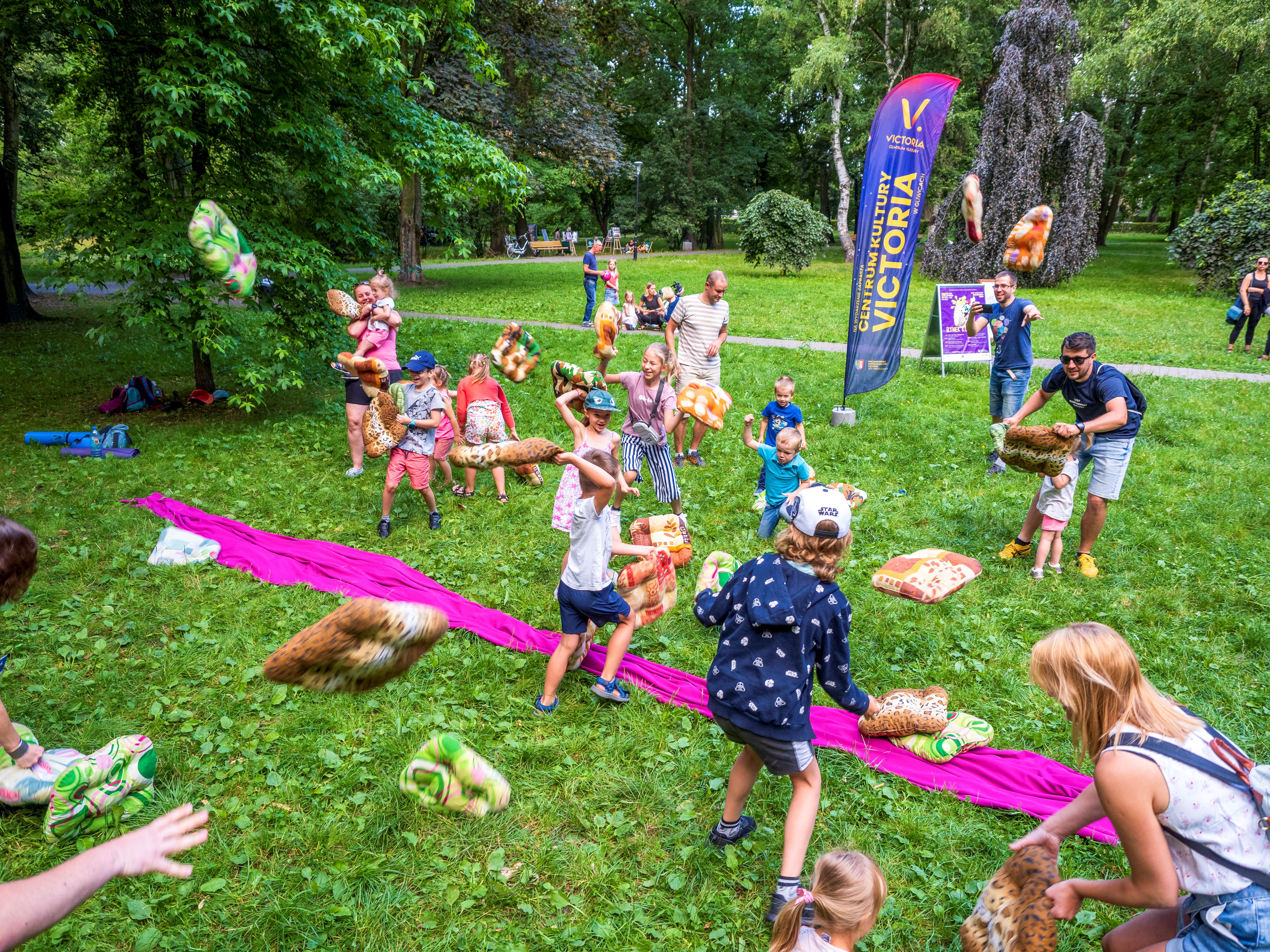 fot. G. Ożga/UM w Gliwicach Uczestnicy Kulturalnych Podwórek w parku