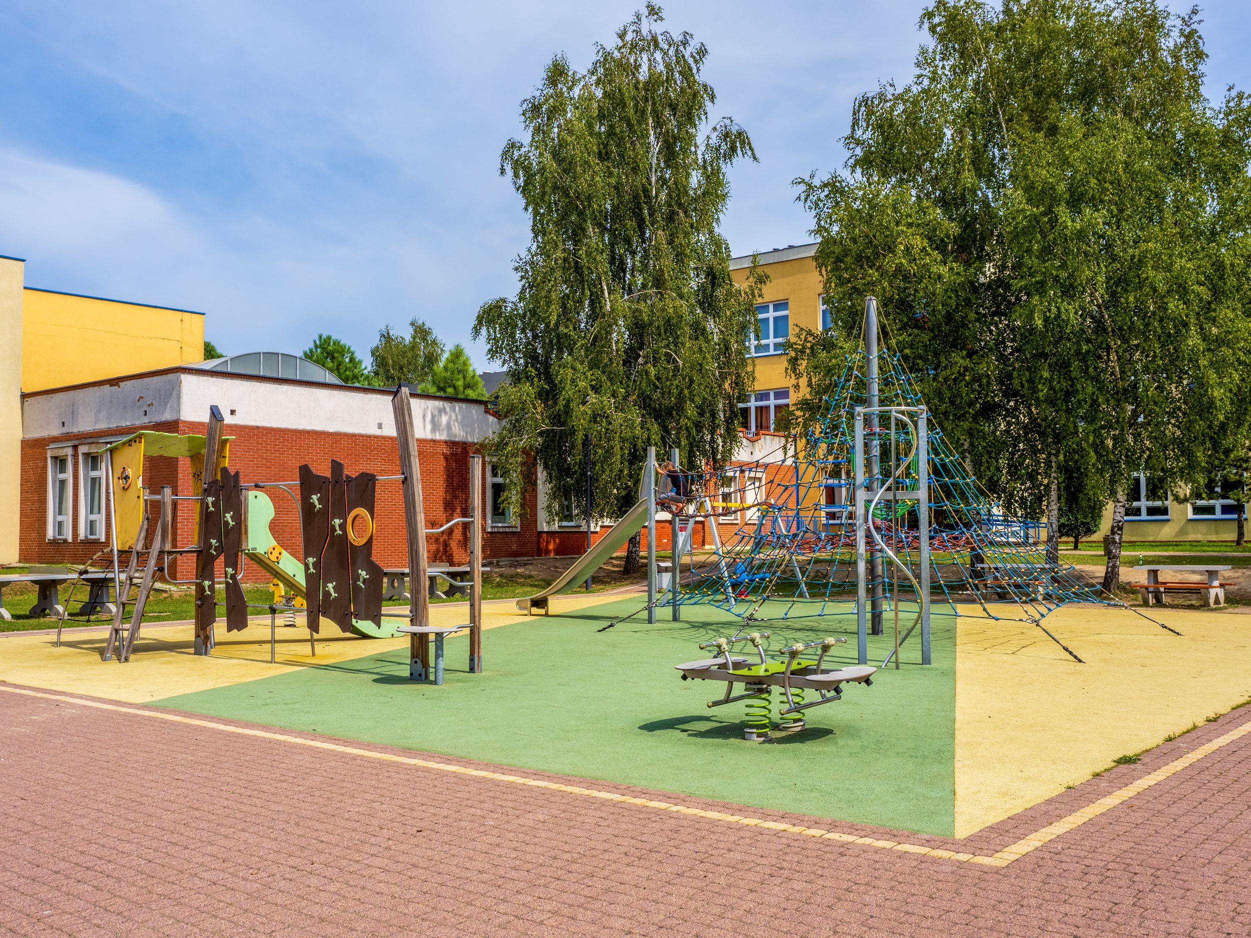 Zmodernizowany plac zabaw przy PM nr 28 przy ul. Paderewskiego. Fot. G.Ożga/UM Gliwice Plac zabaw