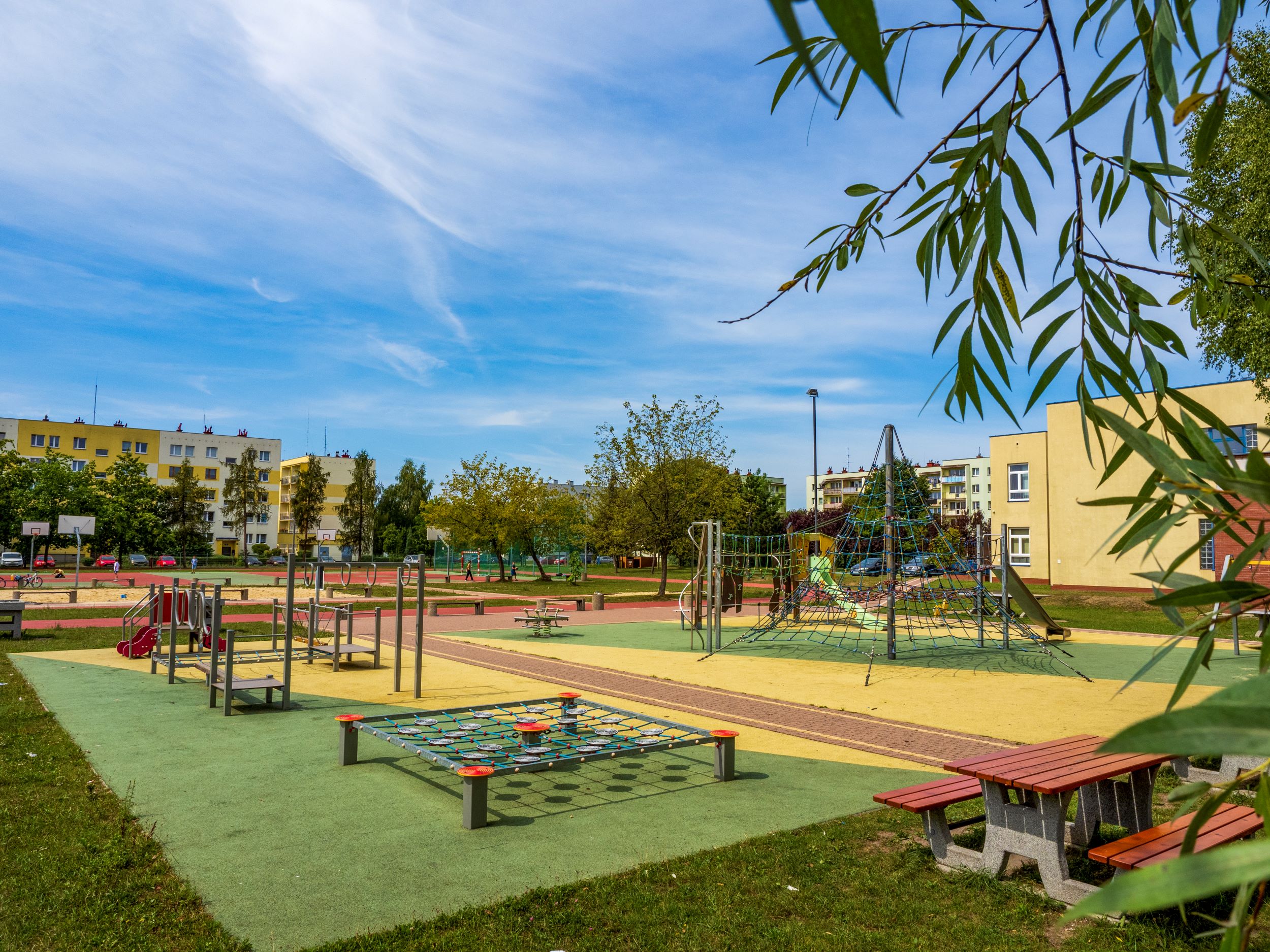 plac zabaw przy PM nr 28 przy ul. Paderewskiego po modernizacji. Fot. G.Ożga/UM Gliwice zmodernizowany plac zabaw