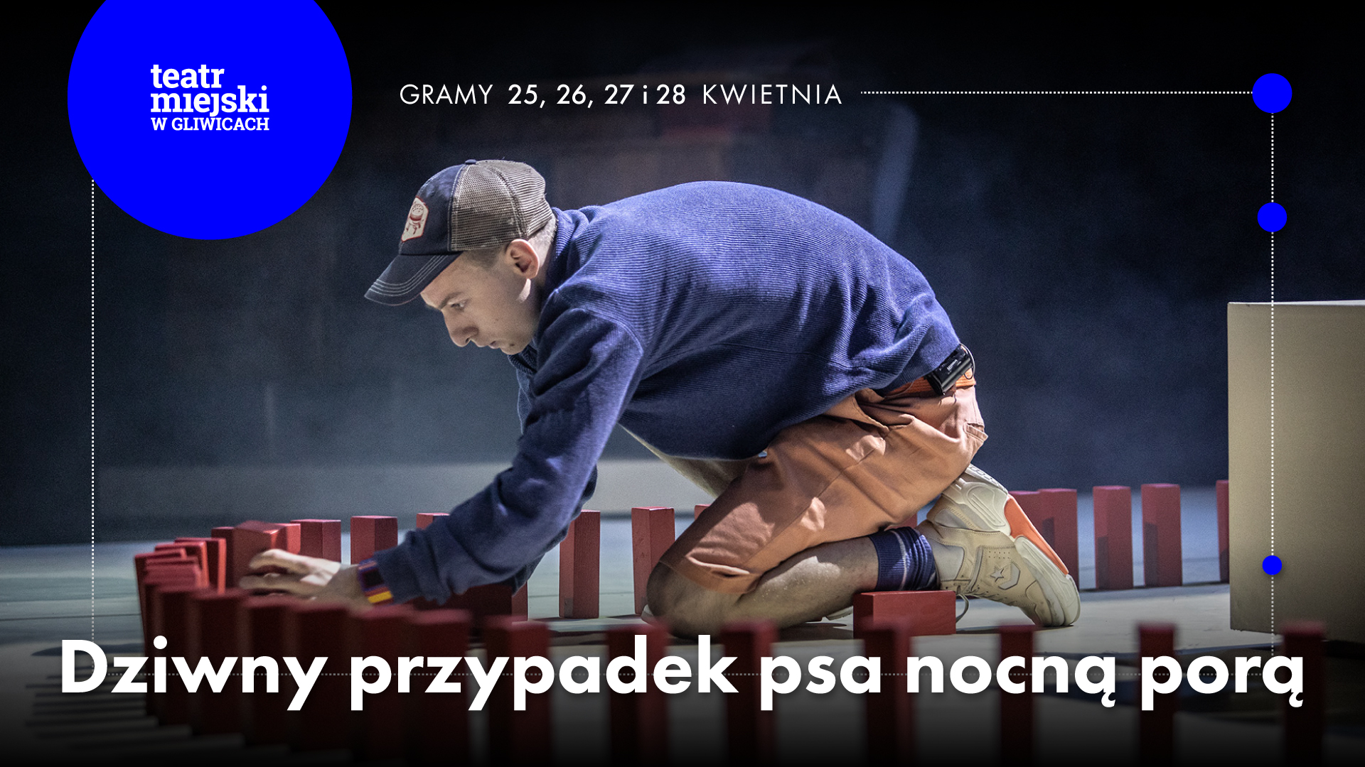 Fot. materiały TM w Gliwicach Baner promujący spektakl "Dziwny przypadek psa nocną porą"
