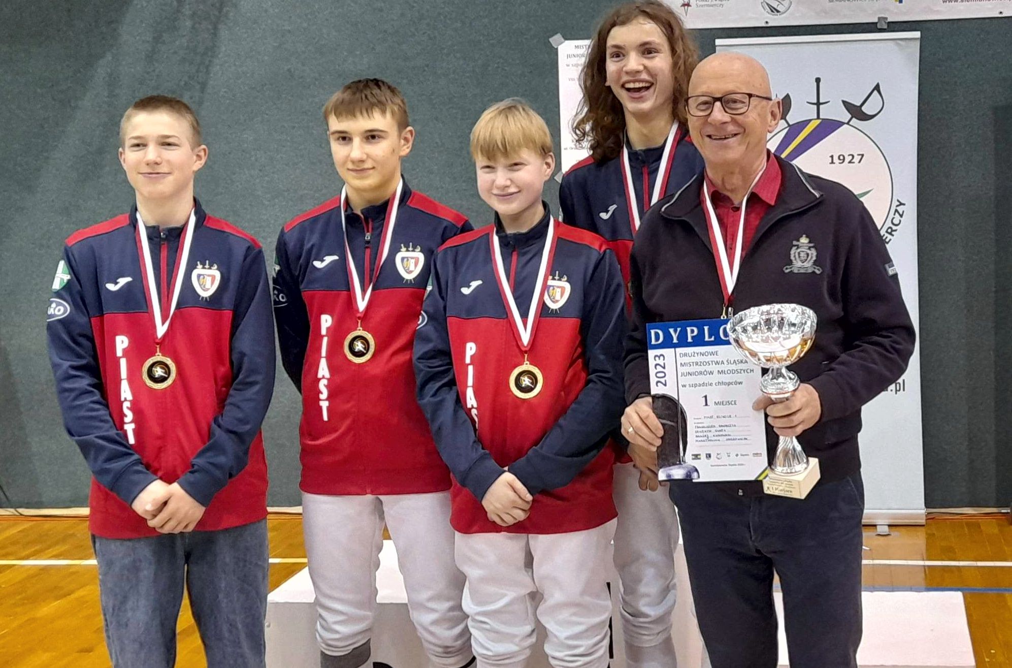 Fot. materiały piast.gliwice.pl Mistrzowie Śląska Juniorów Młodszych 2023