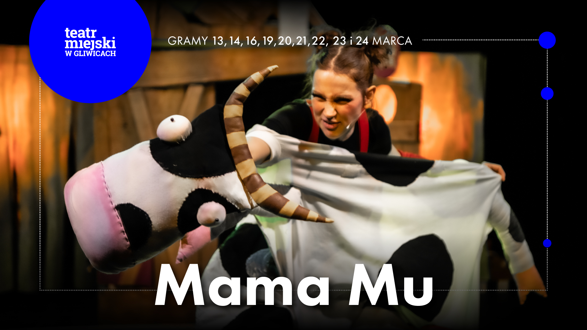 Fot. materiały TM w Gliwicach Baner promujący spektakl "Mama Mu"