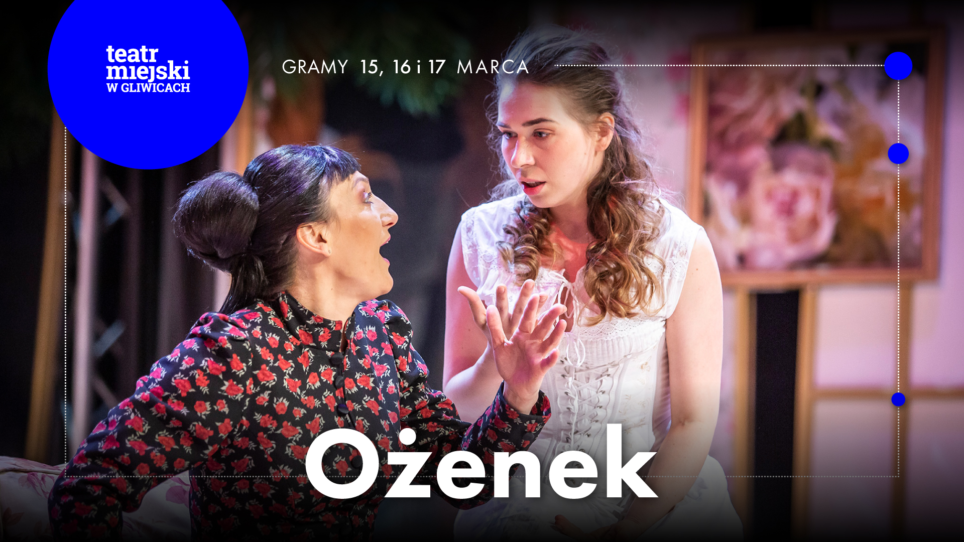 Fot. materiały TM w Gliwicach Baner promujący spektakl "Ożenek"