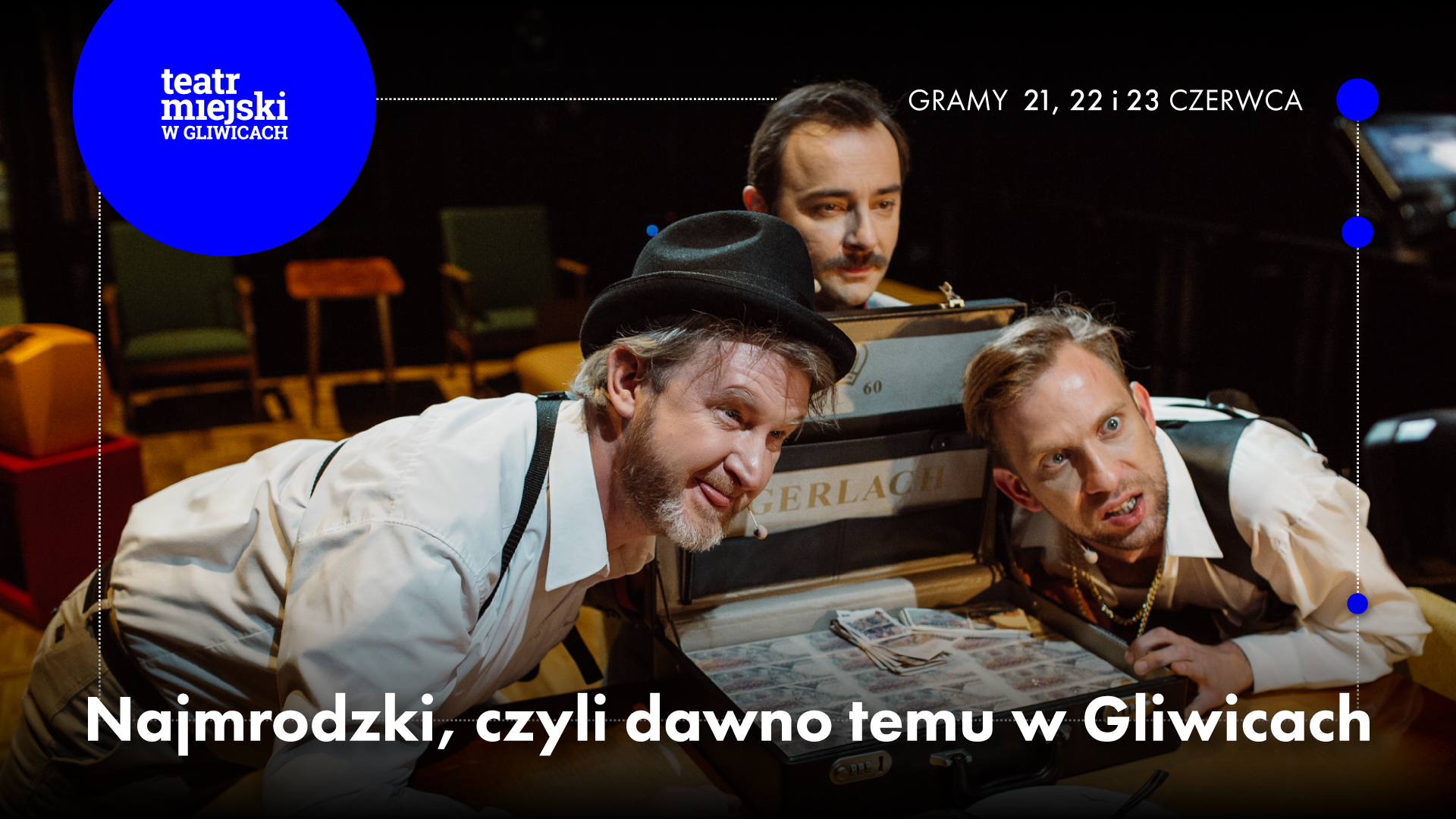 Fot. materiały TM w Gliwicach Baner promujący spektakl "Najmrodzki, czyli dawno temu w Gliwicach"