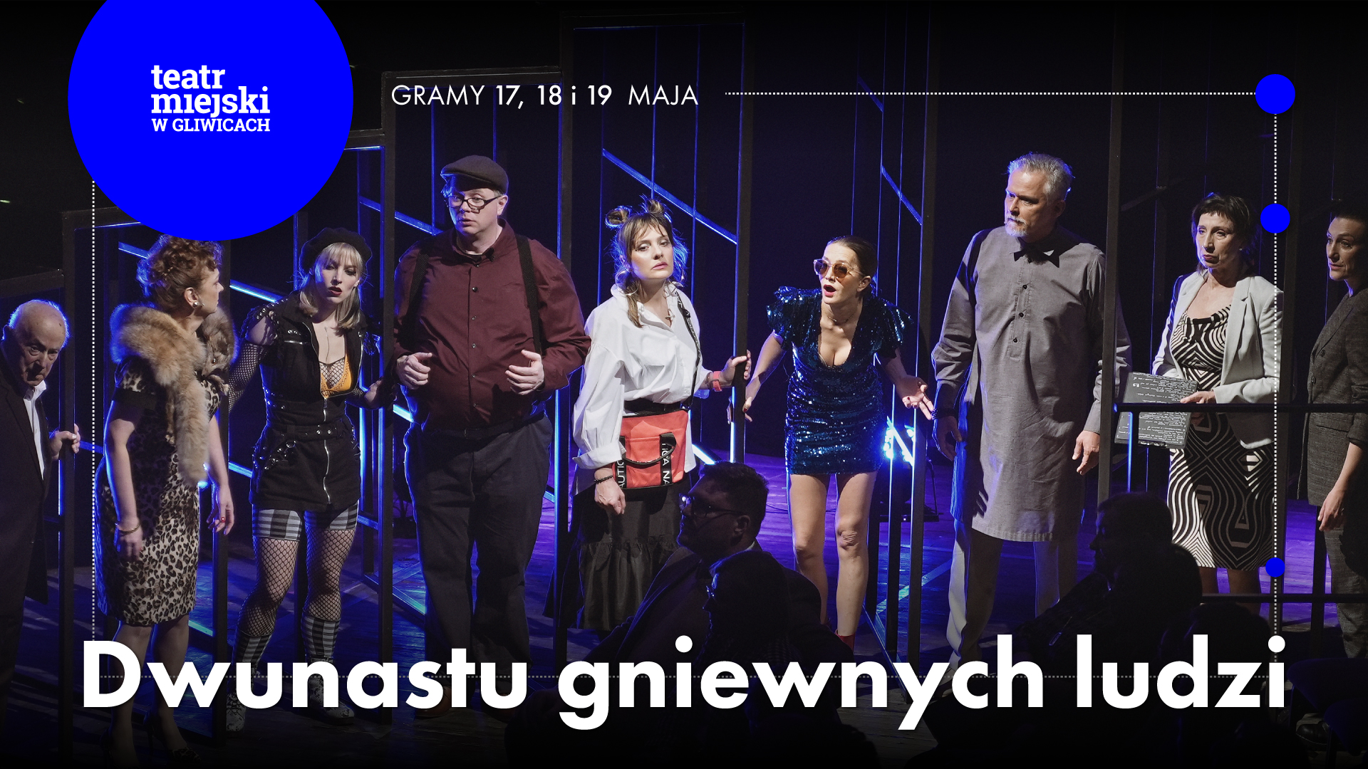 Fot. materiały TM w Gliwicach Baner promujący spektakl "Dwunastu gniewnych ludzi"