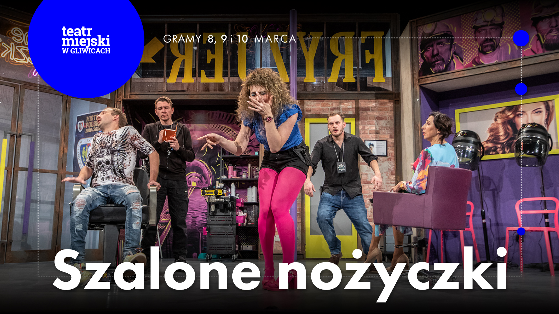 Fot. materiały organizatora Baner promujący spektakl "Szalone nożyczki"