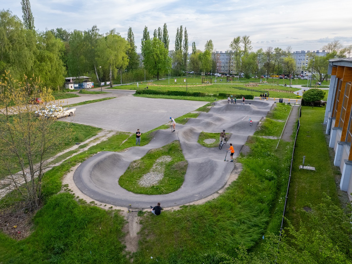 Pumptrack w Sośnicy. Fot. F.Zobawa Pumptrack w Sośnicy. Fot. F.Zobawa
