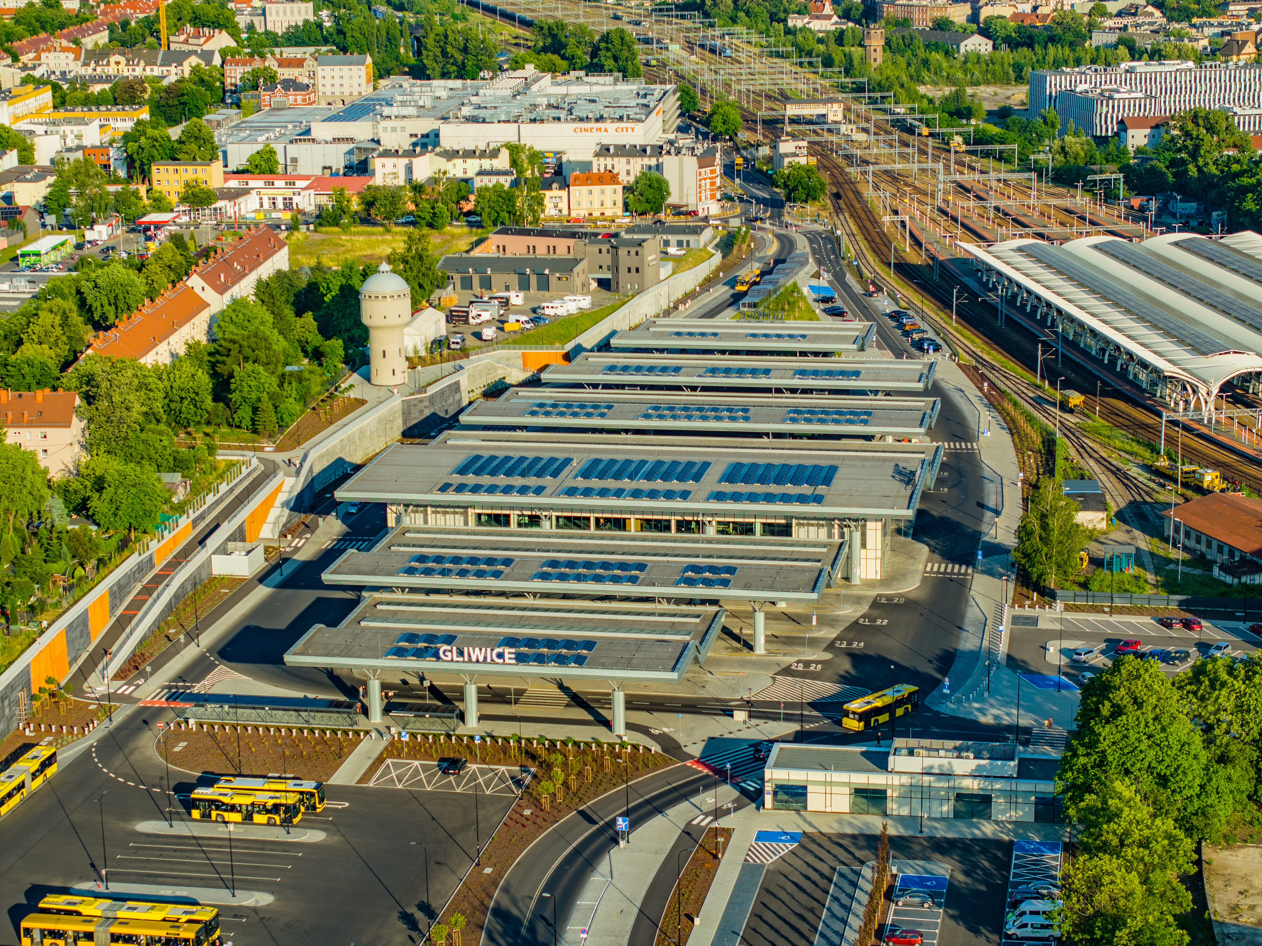fot. R. Neumann From the Sky Centrum Przesiadkowe w Gliwicach