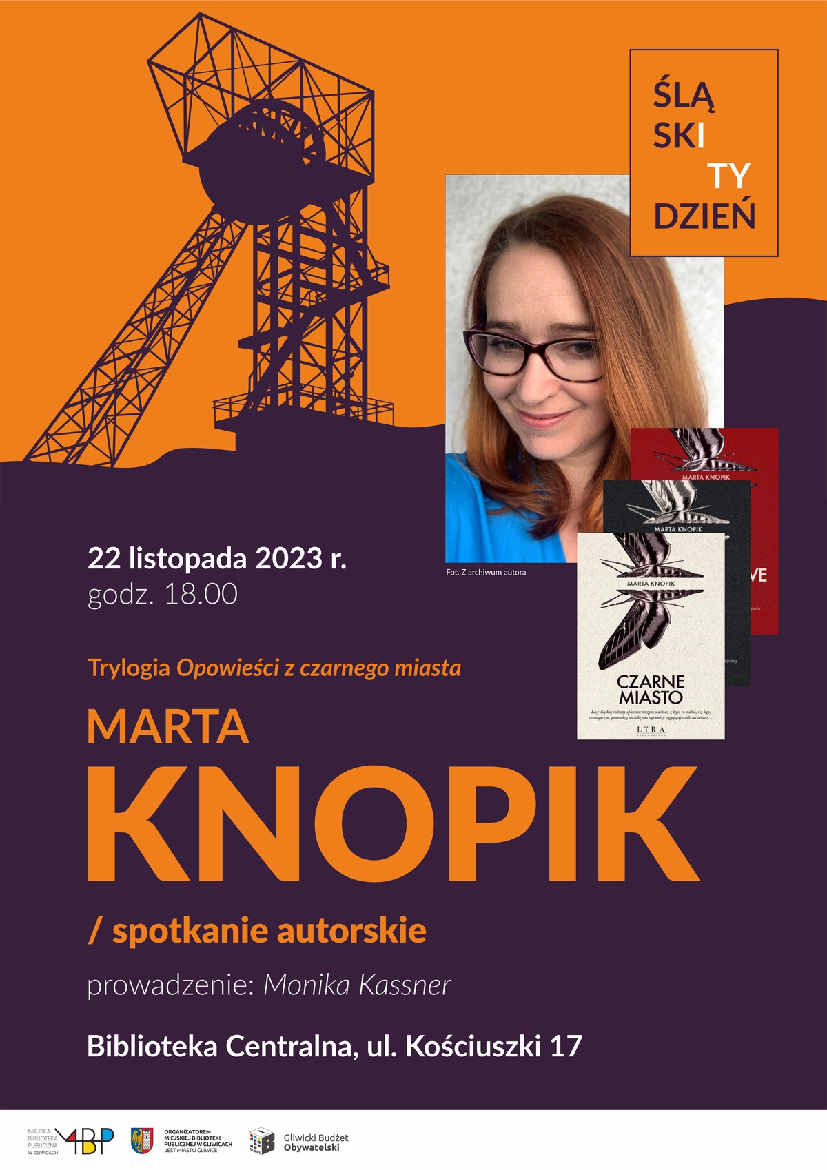 Fot. materiały organizatora Plakat promujący spotkanie z Martą Knopik