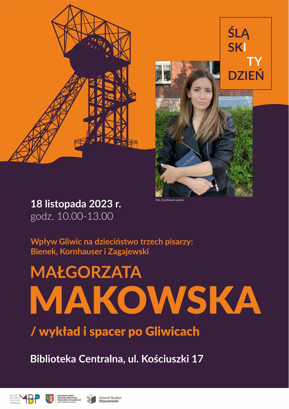Fot. materiały organizatora Plakat promujący spotkanie z Małgorzatą Makowską