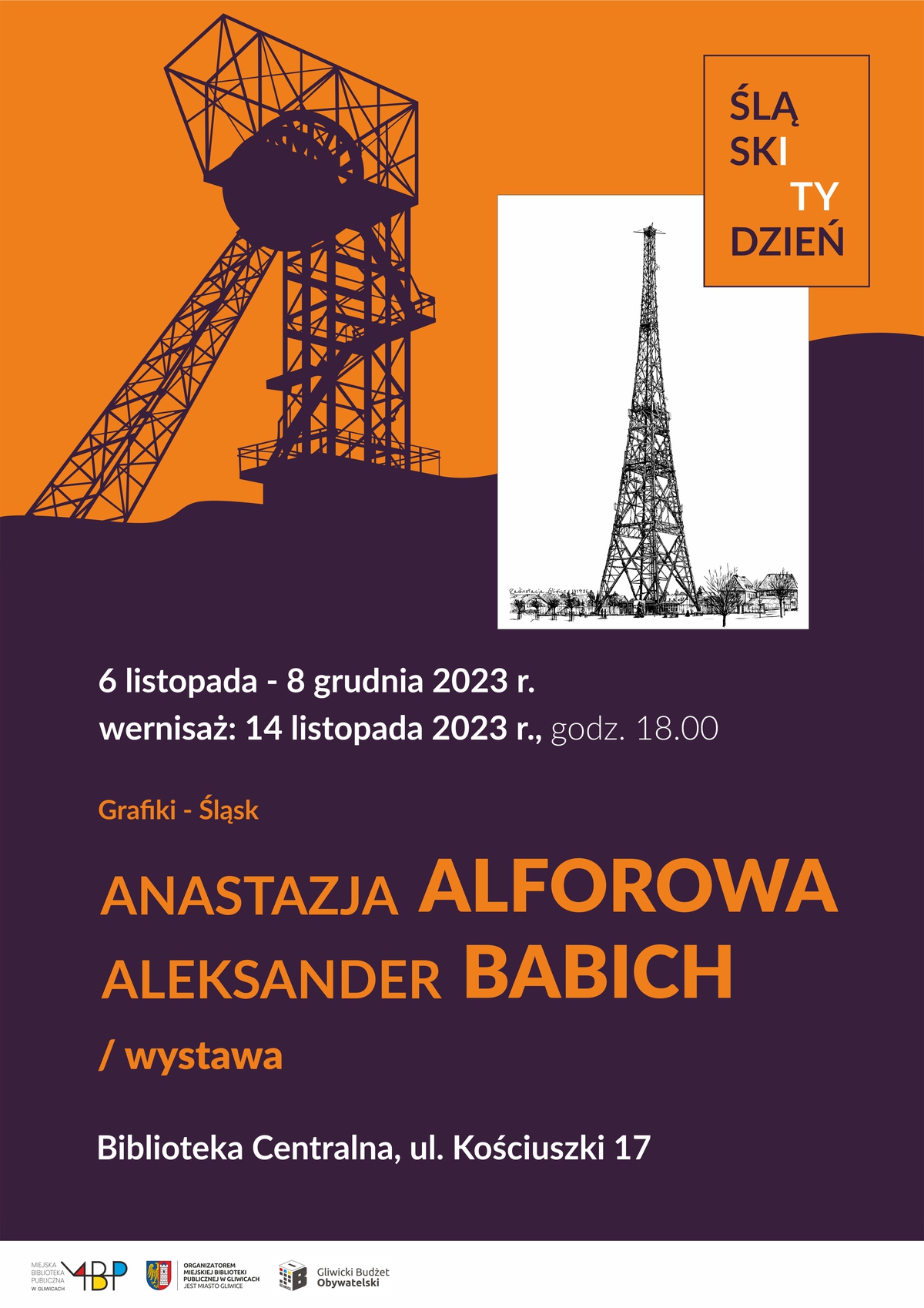 Fot. materiały organizatora Plakat promujący wystawę „Grafiki – Śląsk”