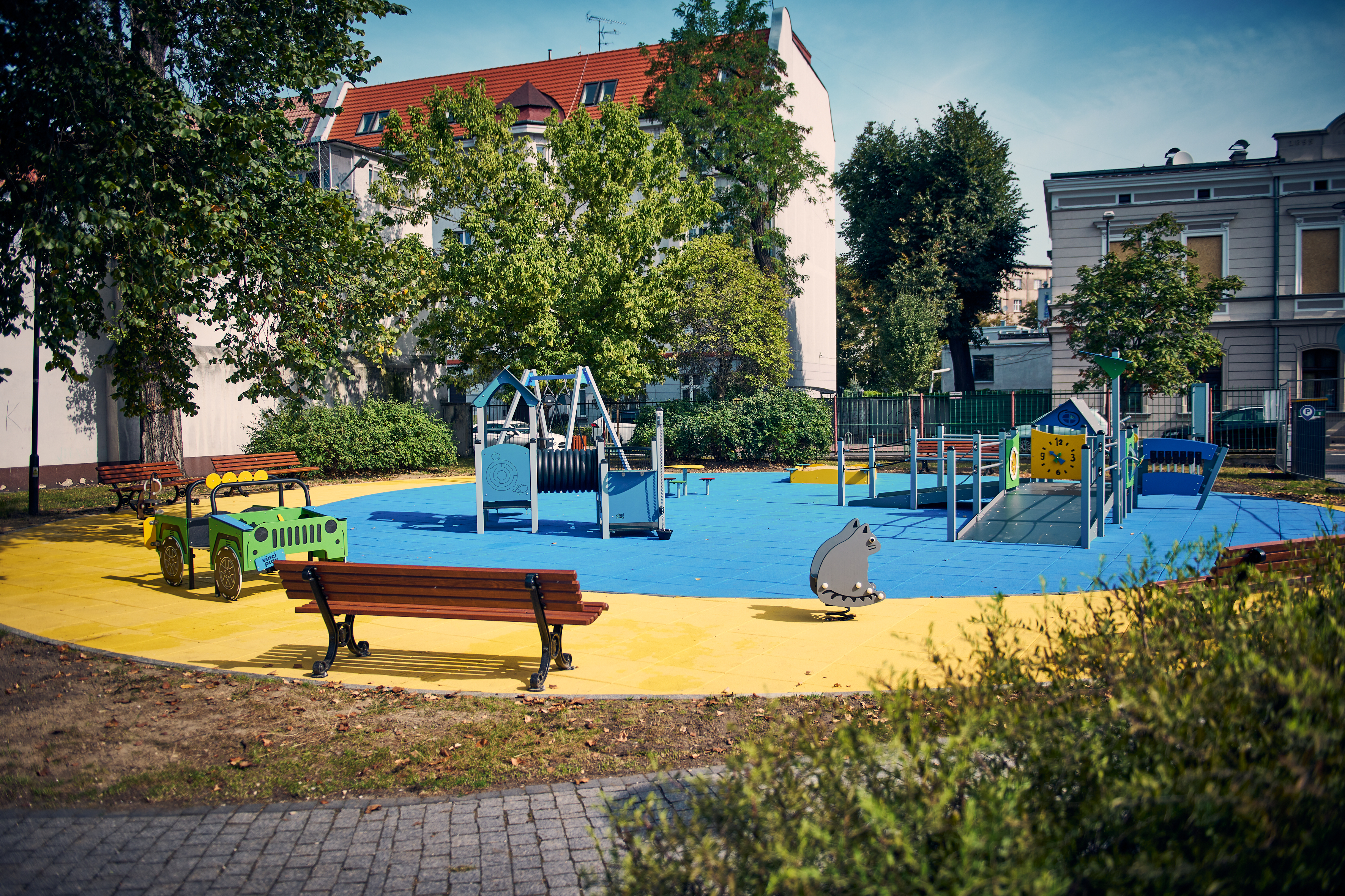 Fot. M.Buksa/UM Gliwice plac zabaw na skwerze Bottrop